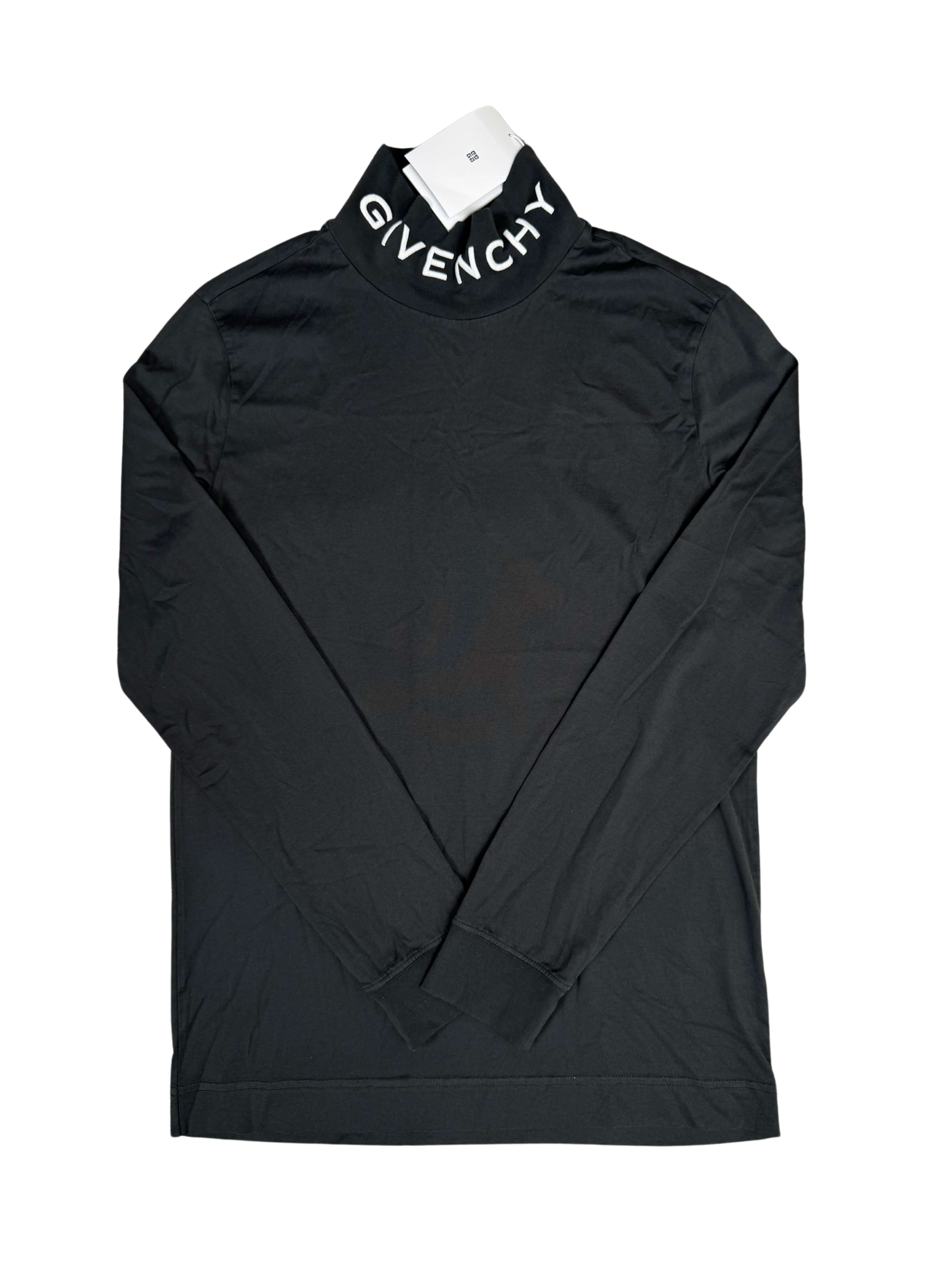 Givenchy Embroidered Cotton Turtleneck - Grey (Unused)