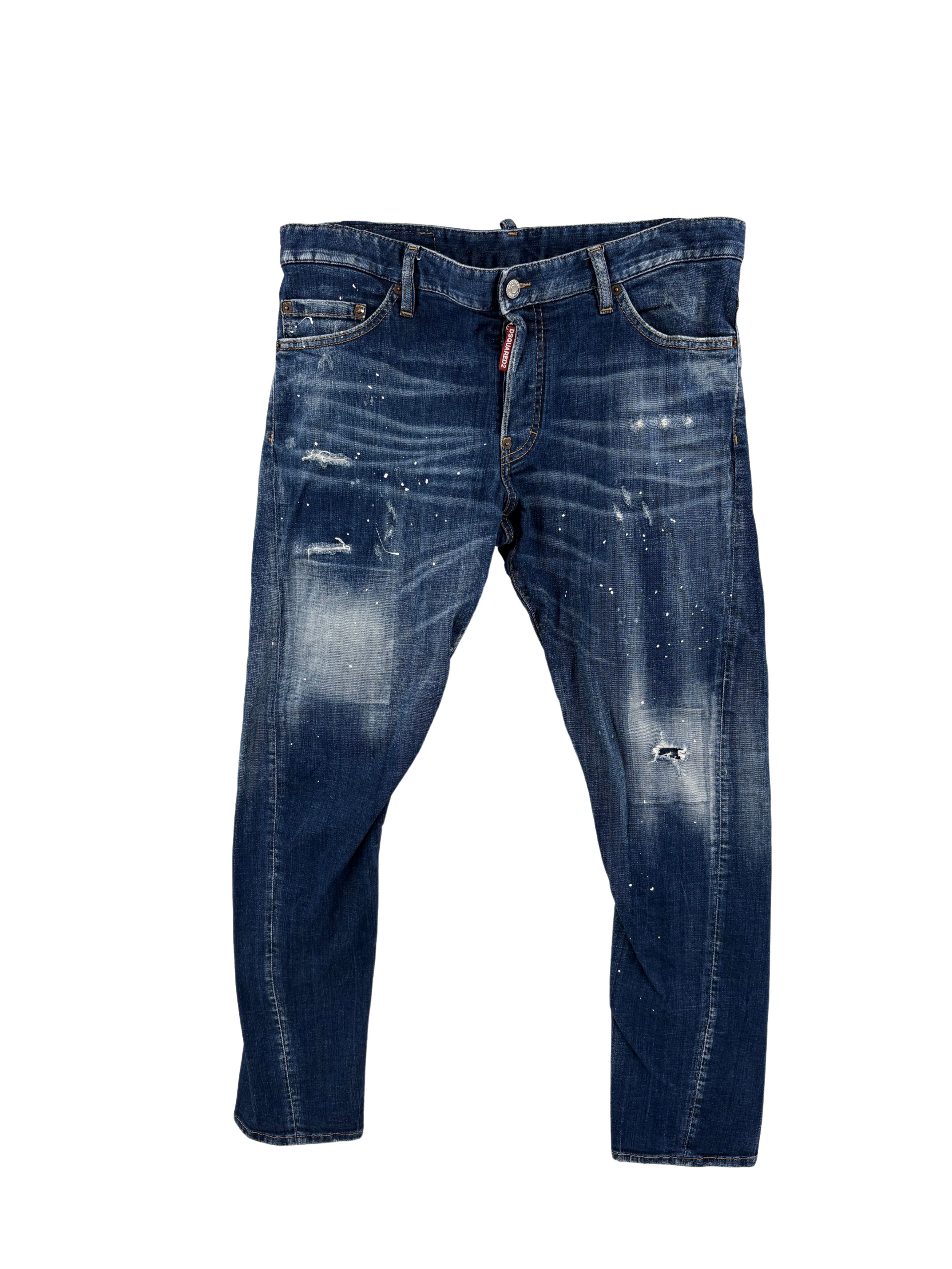 Dsquared2 Distressed Cool Guy Jeans - Navy Dsquared2