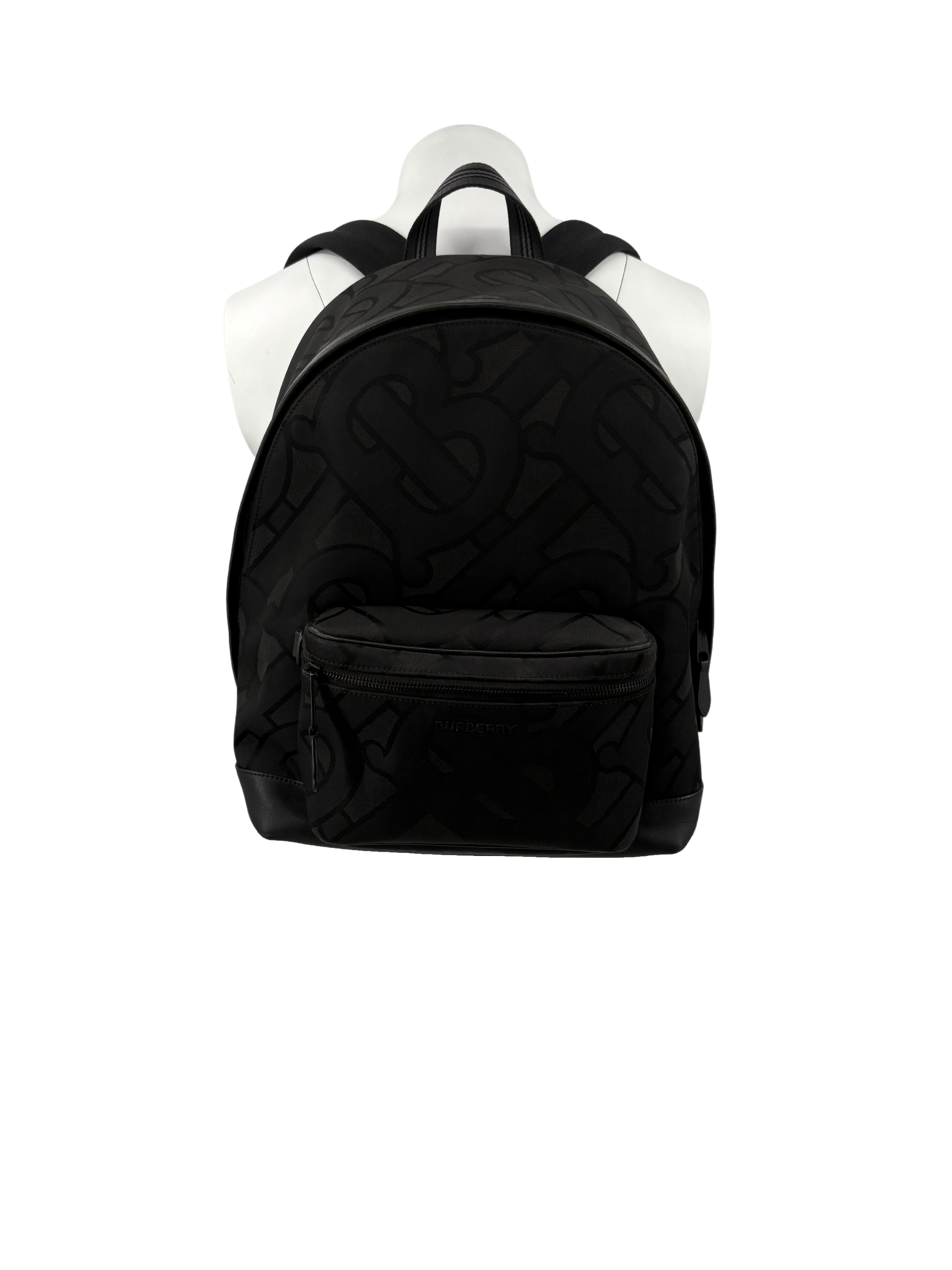 Burberry Monogram Backpack - Black Burberry