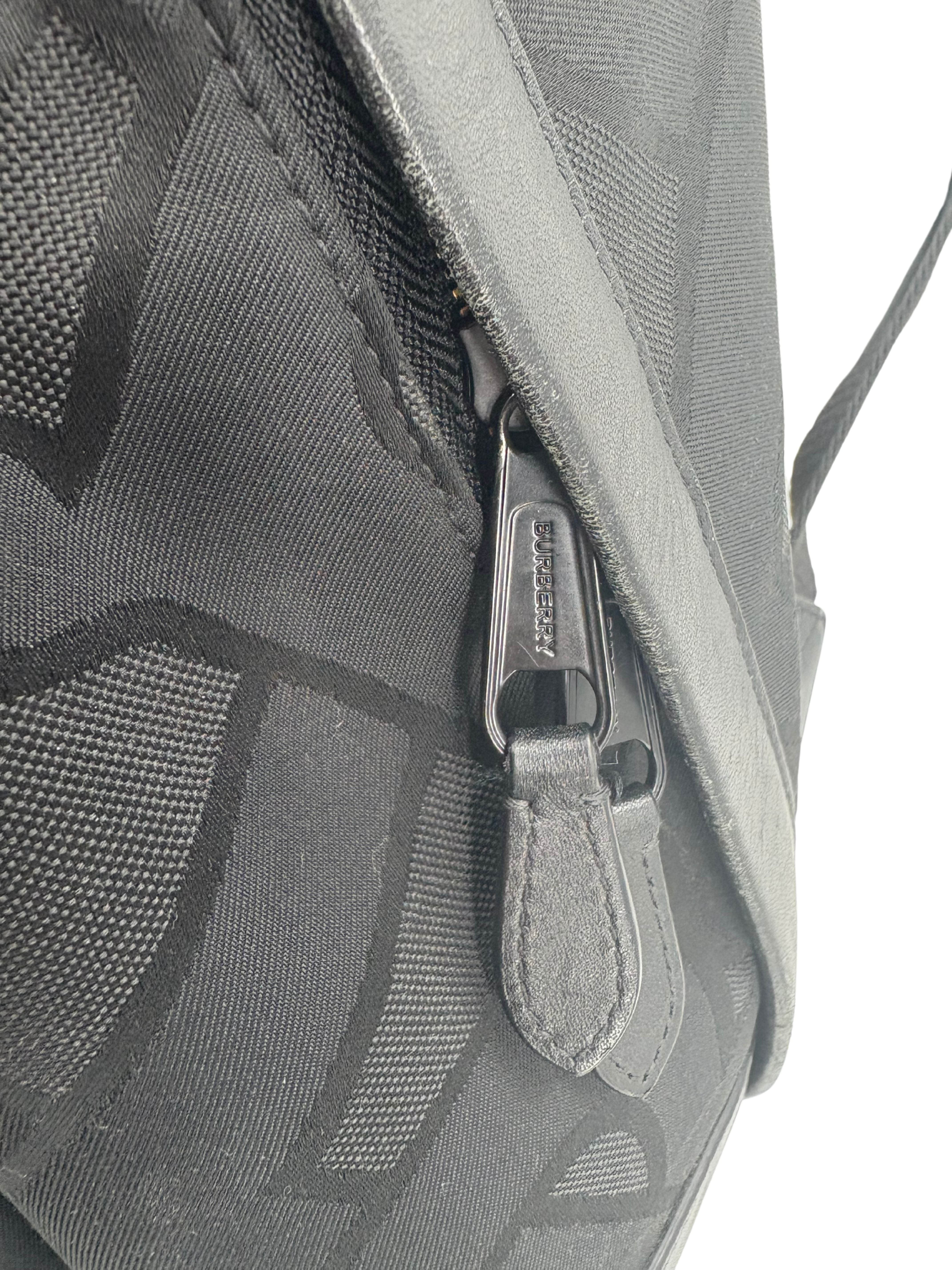 Burberry Monogram Backpack - Black Burberry
