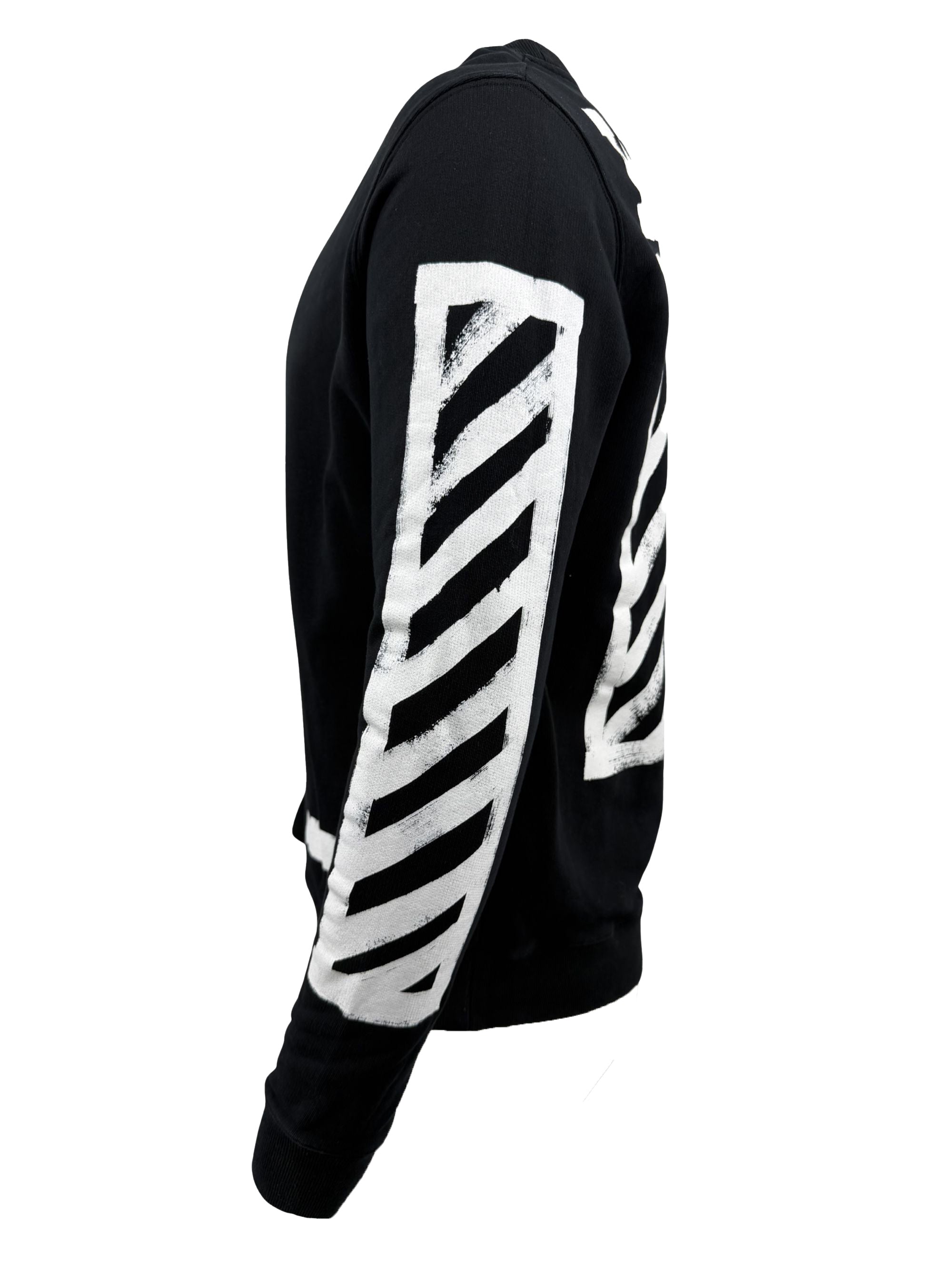 Off-White Diagonal Logo Sweatshirt - Black Off-White
