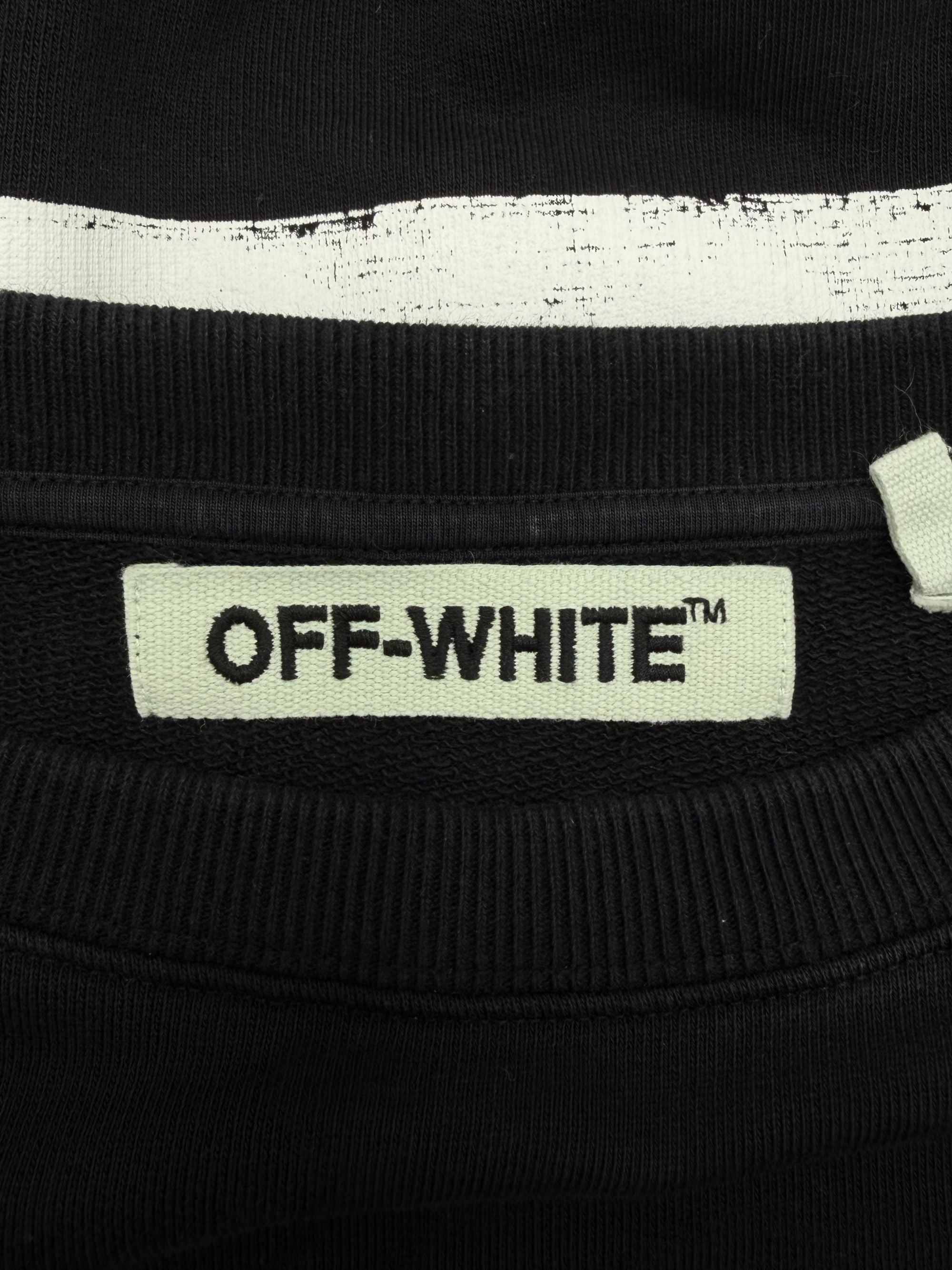 Off-White Diagonal Logo Sweatshirt - Black Off-White
