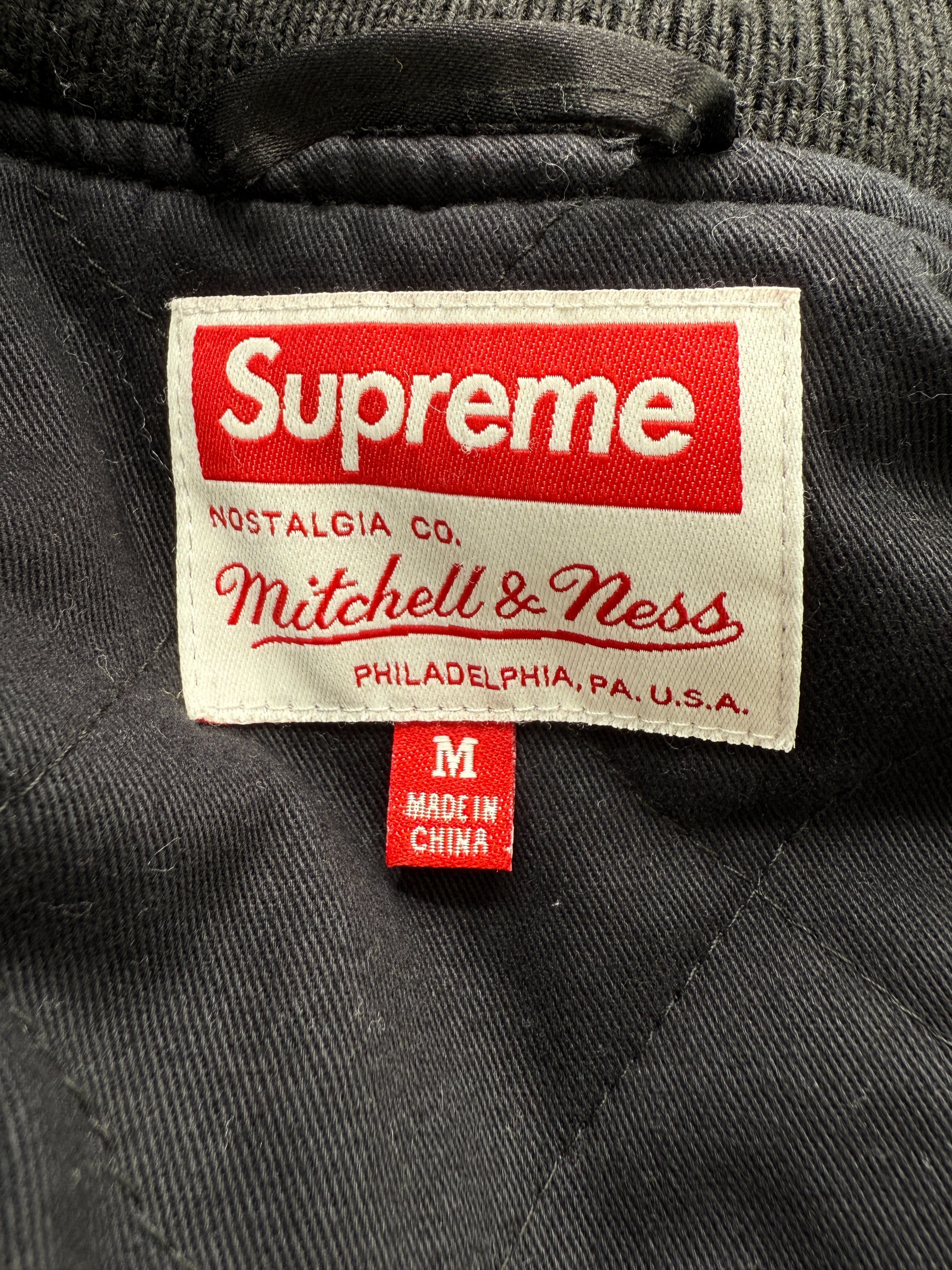 Supreme Mitchell & Ness Varsity Jacket - Black Supreme
