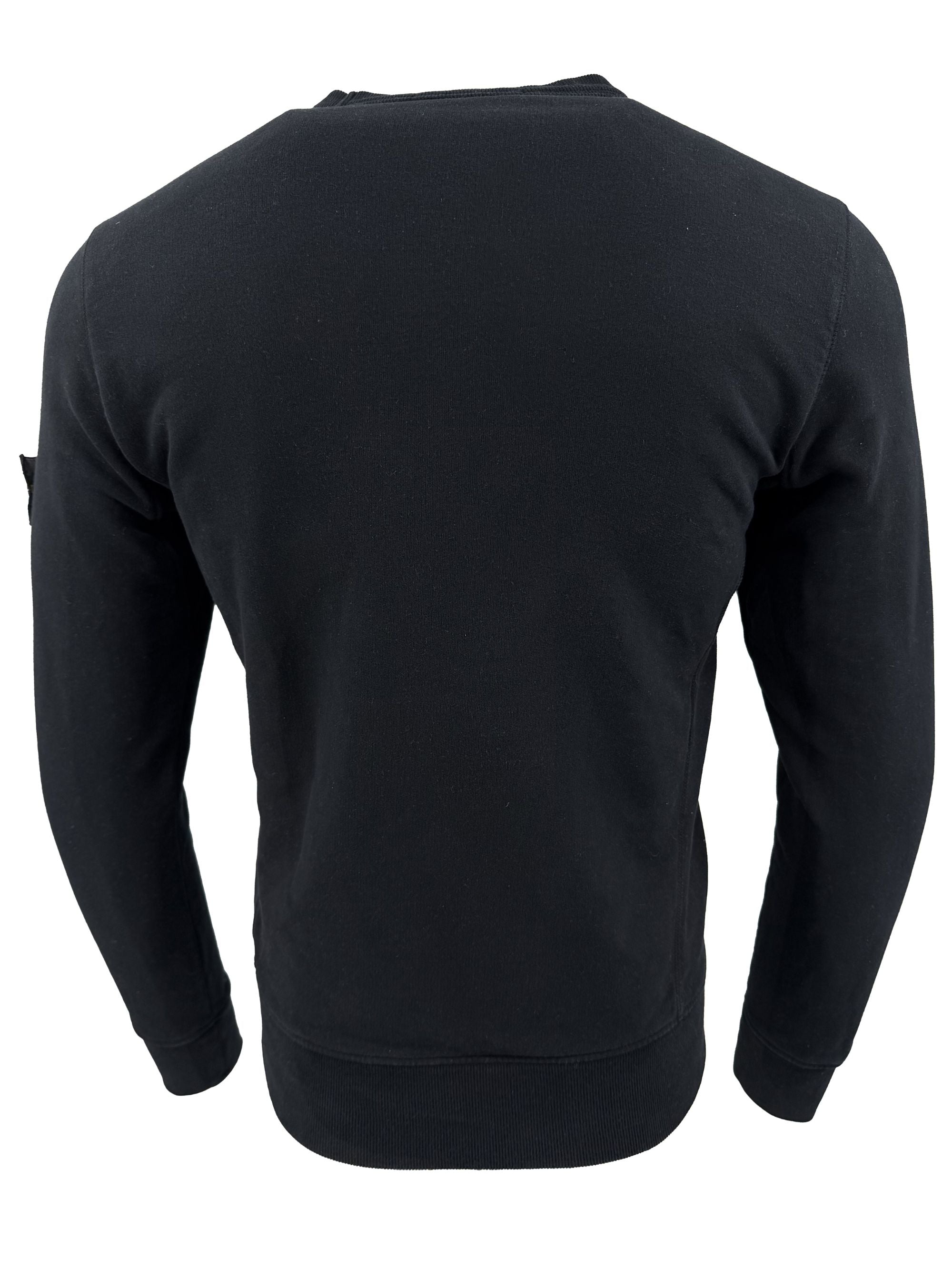 Stone Island Badge Sweatshirt - Black Stone Island