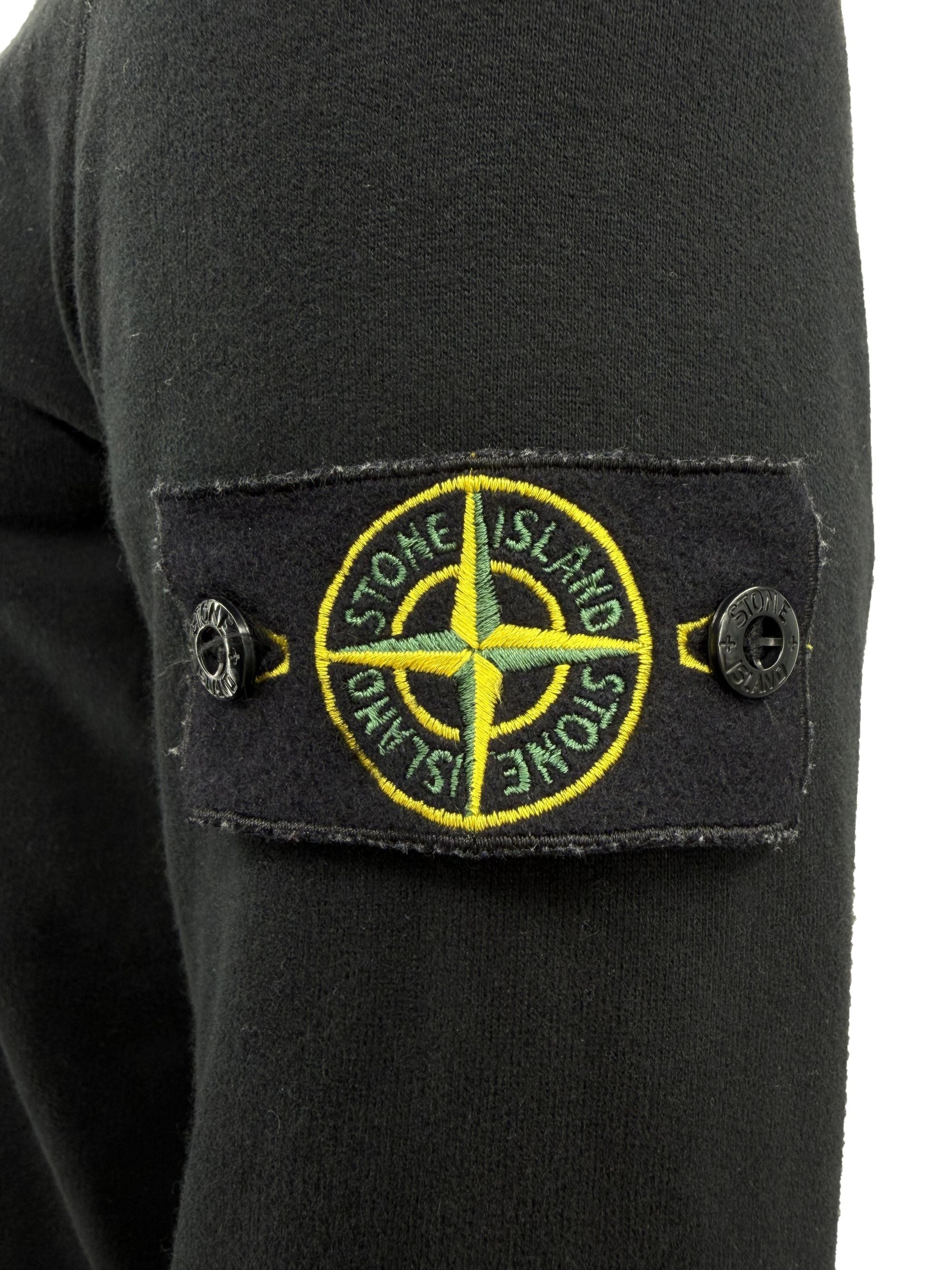 Stone Island Badge Sweatshirt - Black Stone Island