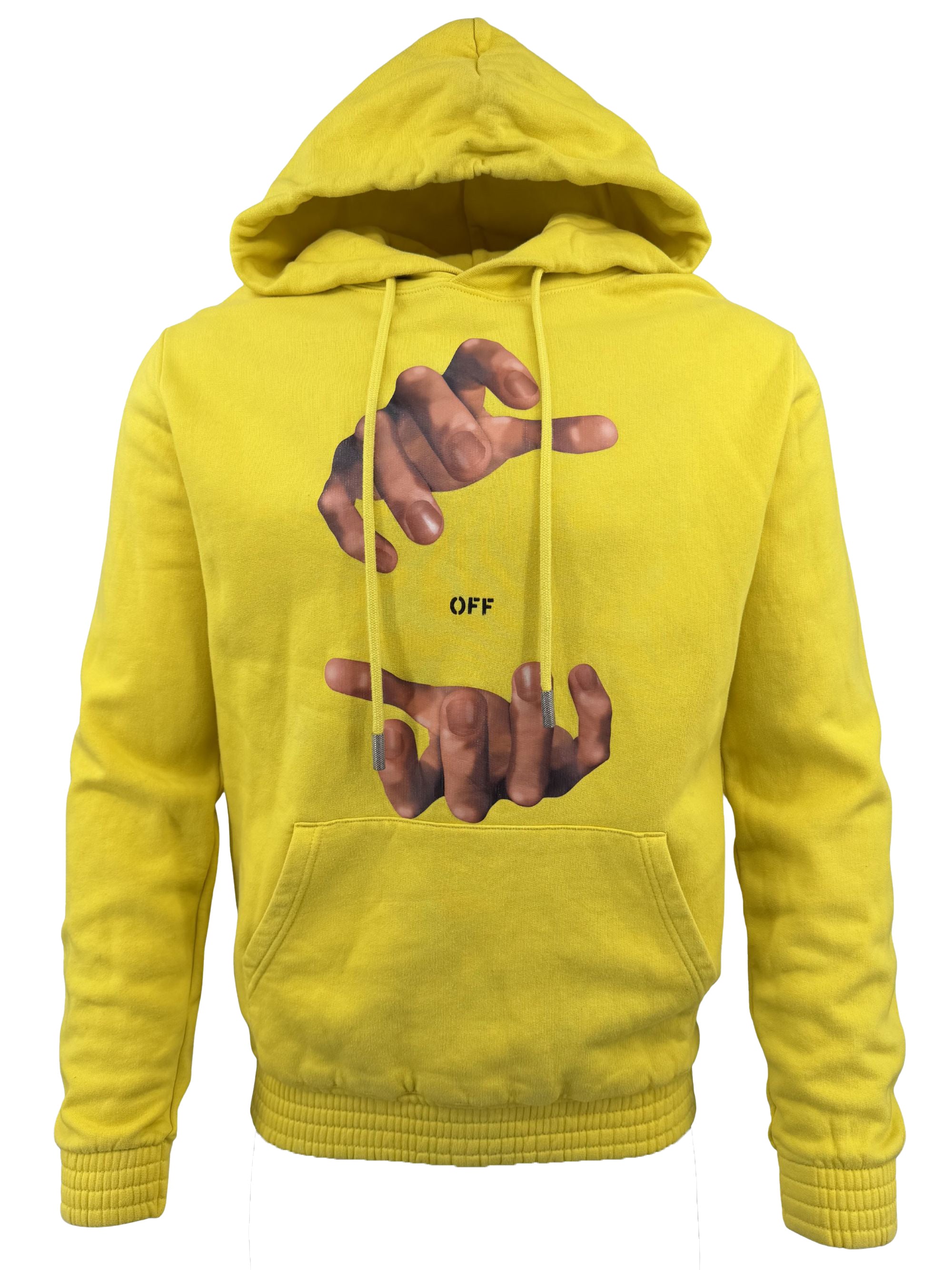 Off-White Hands Graphic Hoodie - Yellow
