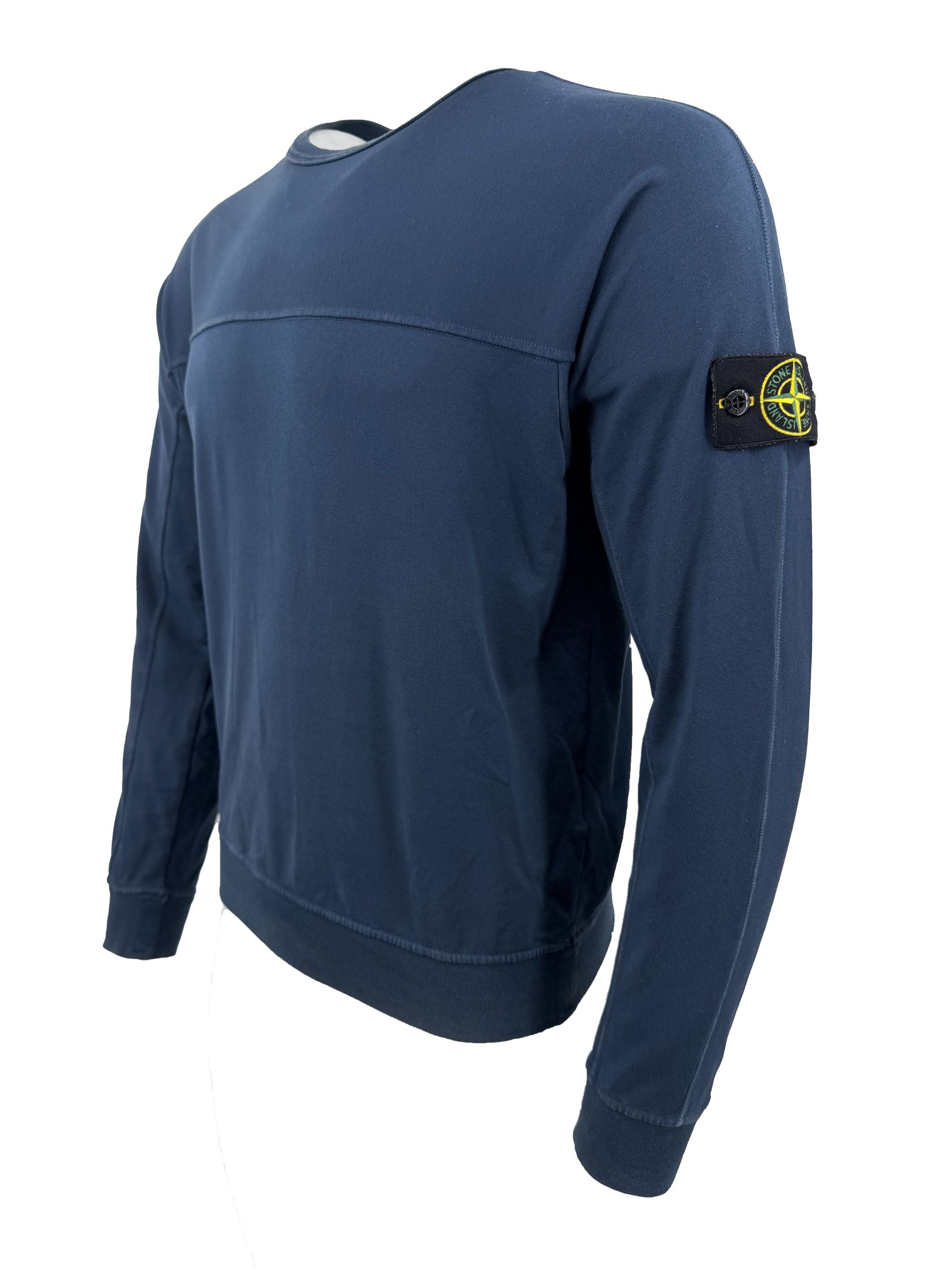 Stone Island Badge Sweatshirt - Navy Stone Island