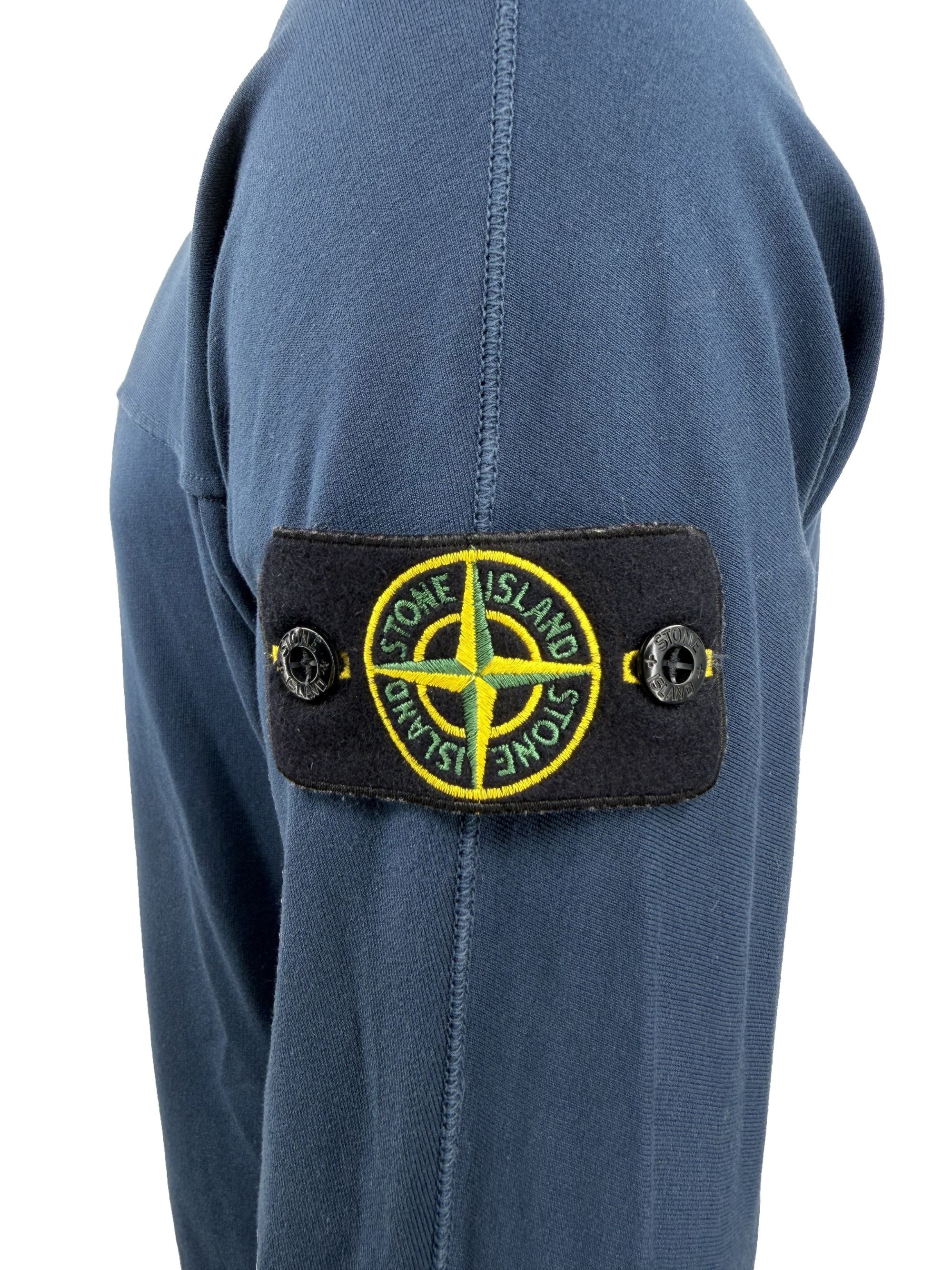 Stone Island Badge Sweatshirt - Navy Stone Island