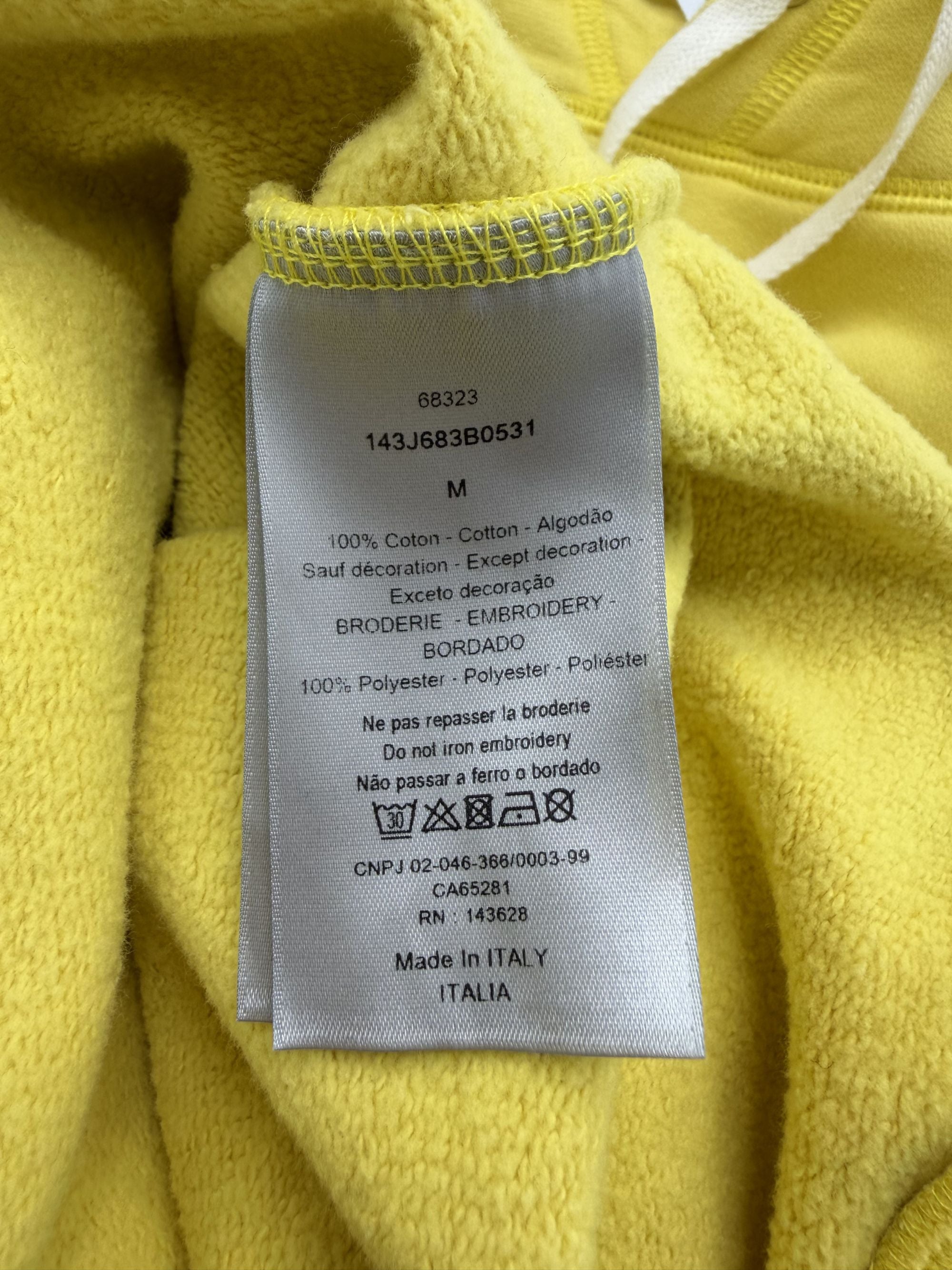 Dior X Peter Diog Logo Hoodie - Yellow