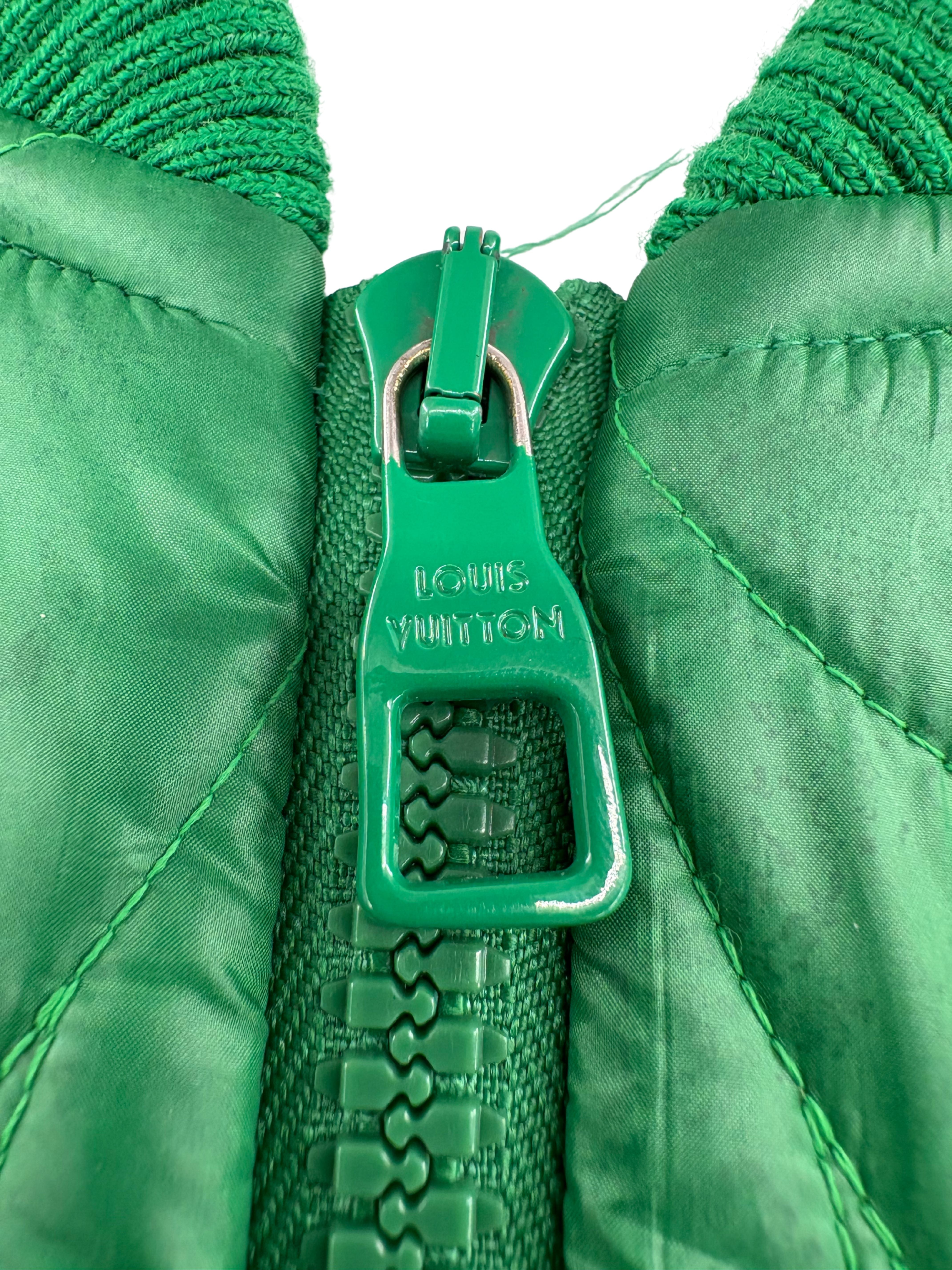 Louis Vuitton Monogram Puffer Jacket - Green