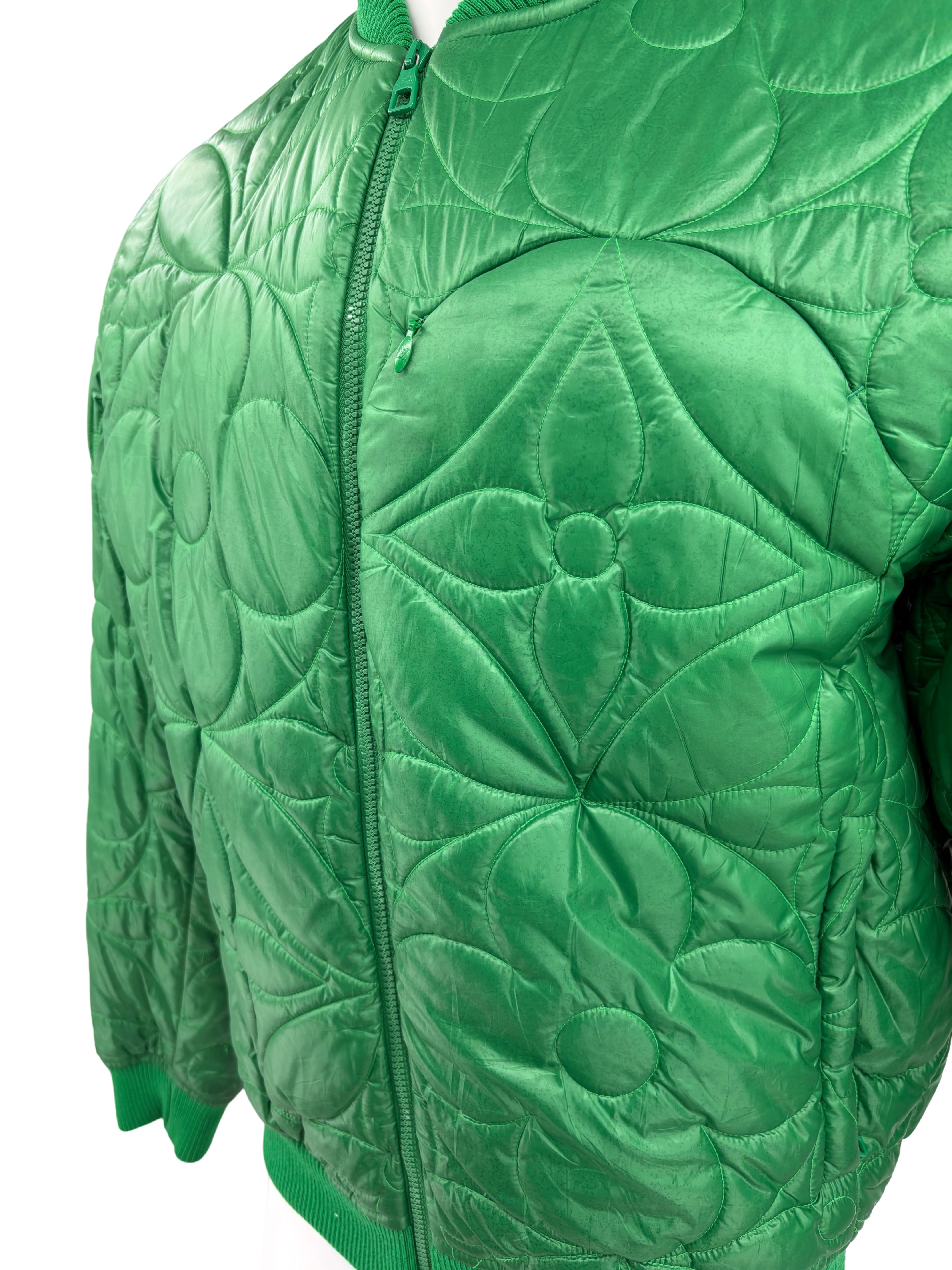 Louis Vuitton Monogram Puffer Jacket - Green