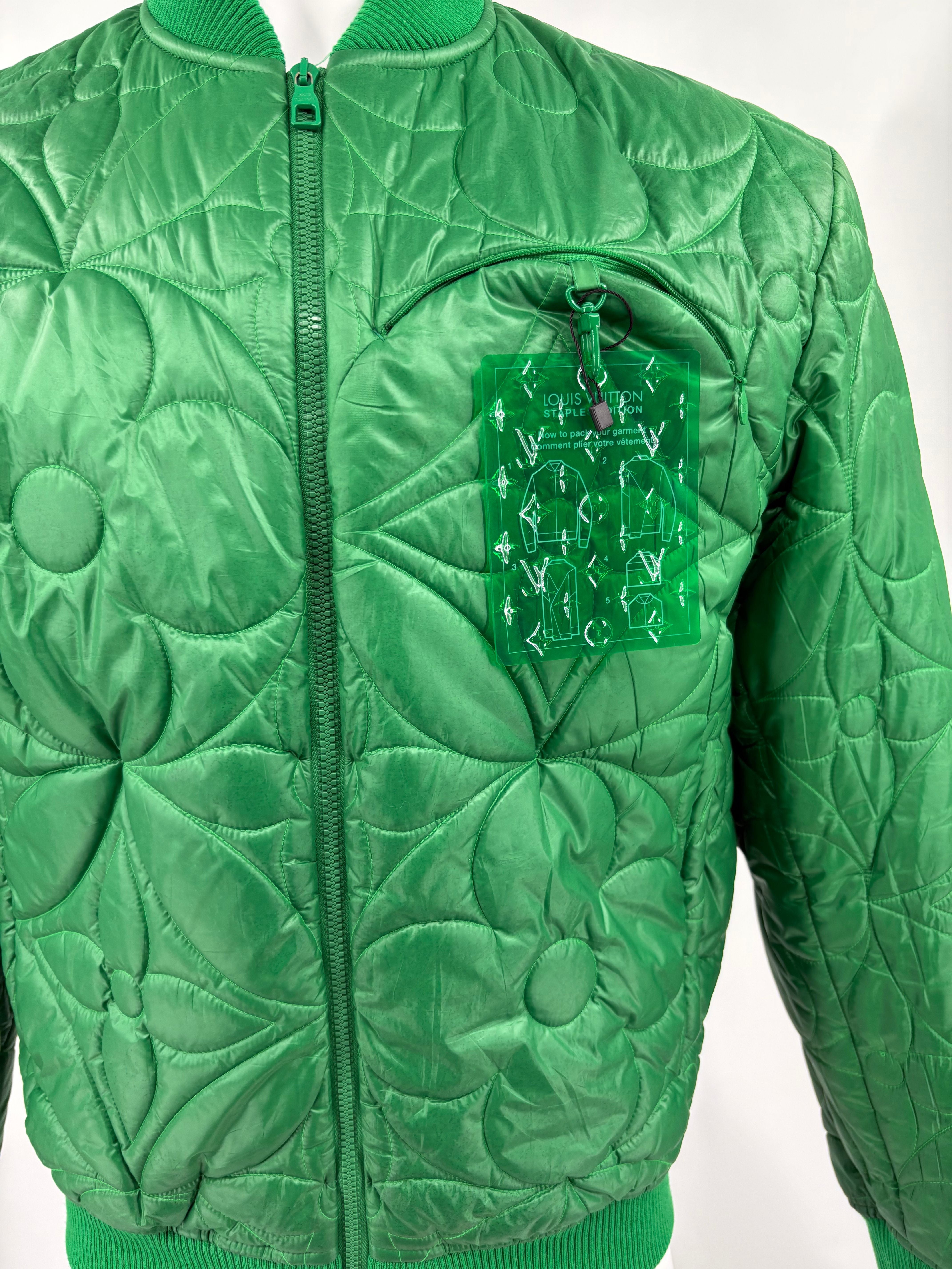 Louis Vuitton Monogram Puffer Jacket - Green
