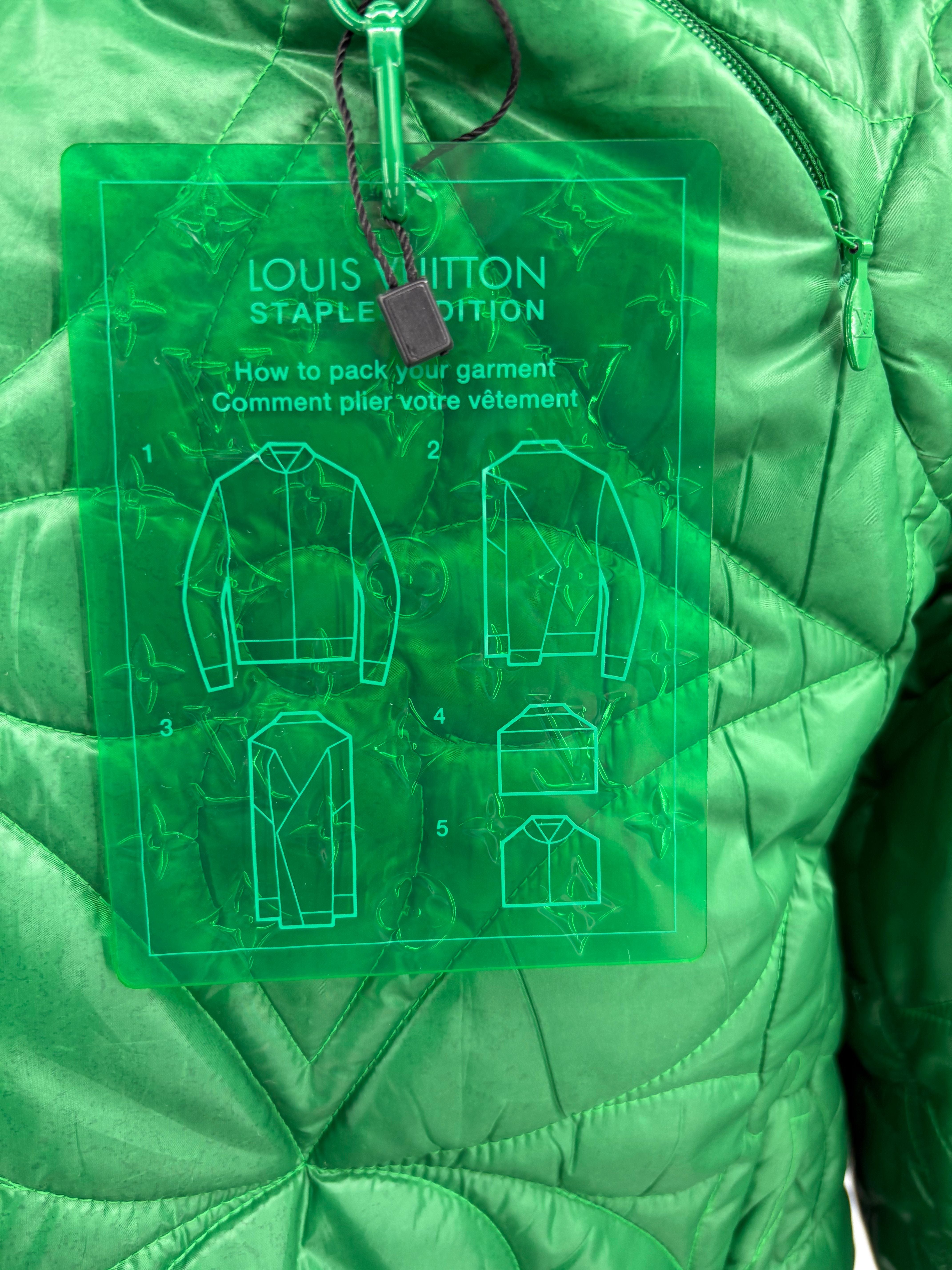 Louis Vuitton Monogram Puffer Jacket - Green
