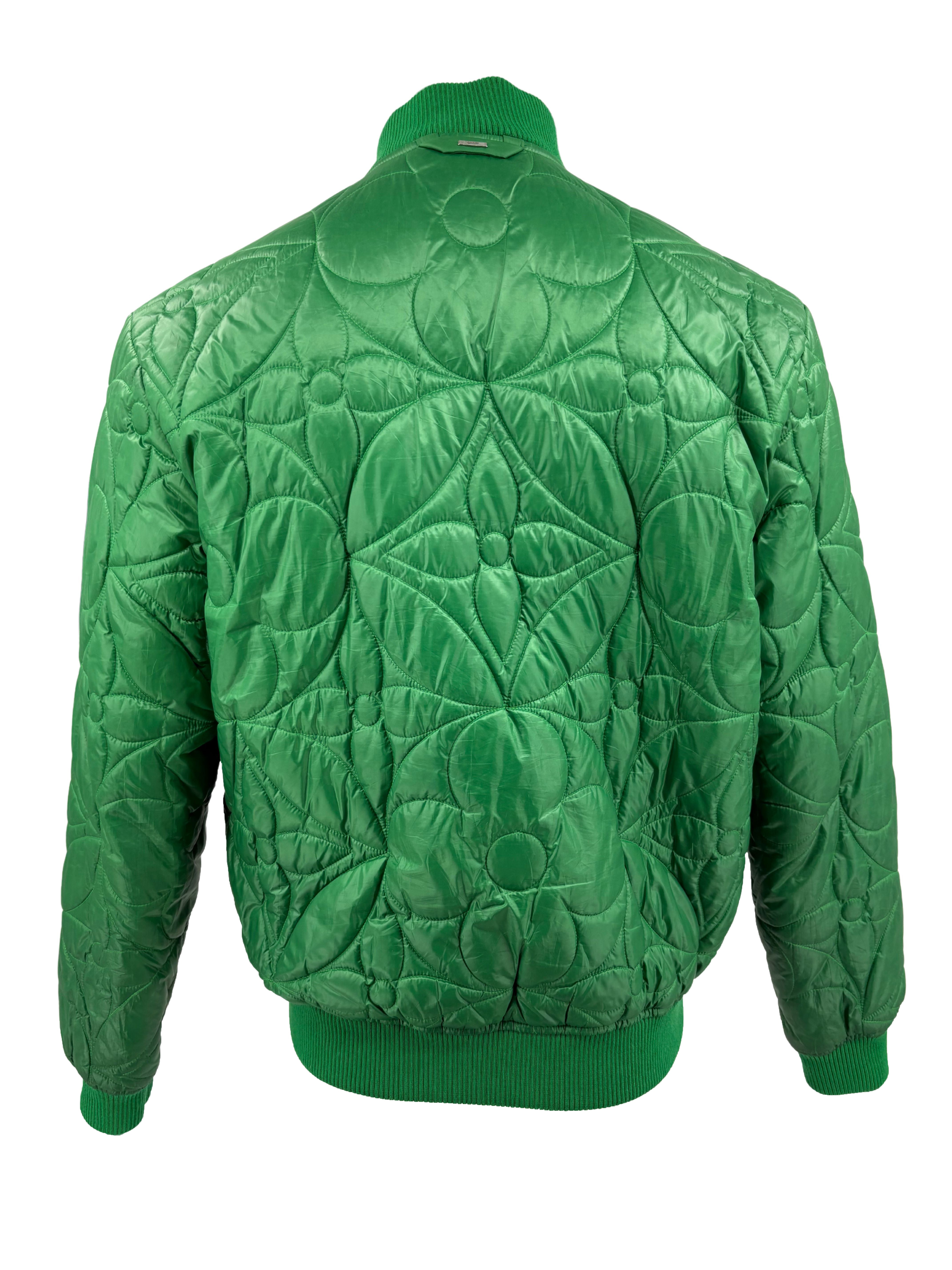 Louis Vuitton Monogram Puffer Jacket - Green