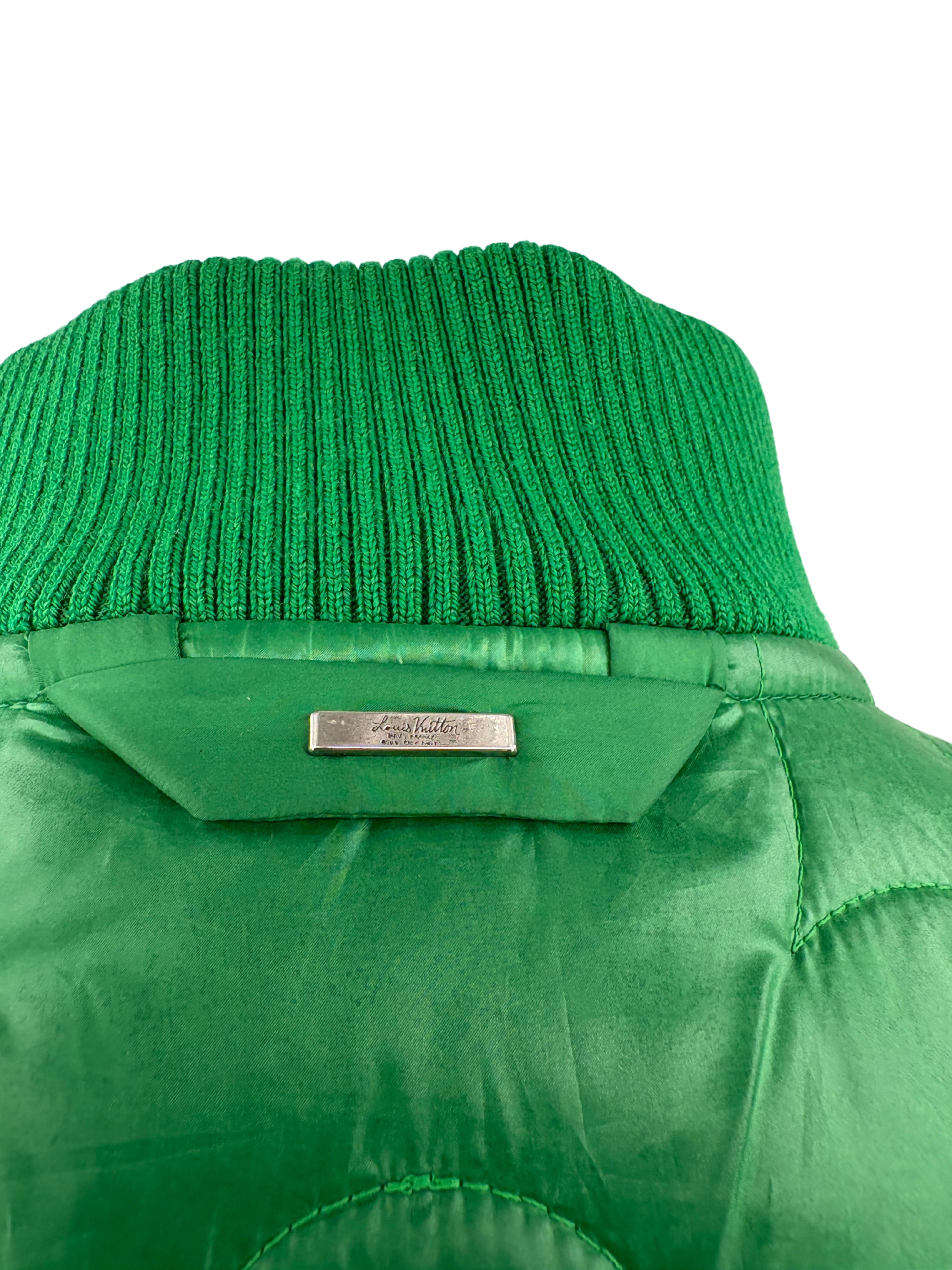 Louis Vuitton Monogram Puffer Jacket - Green