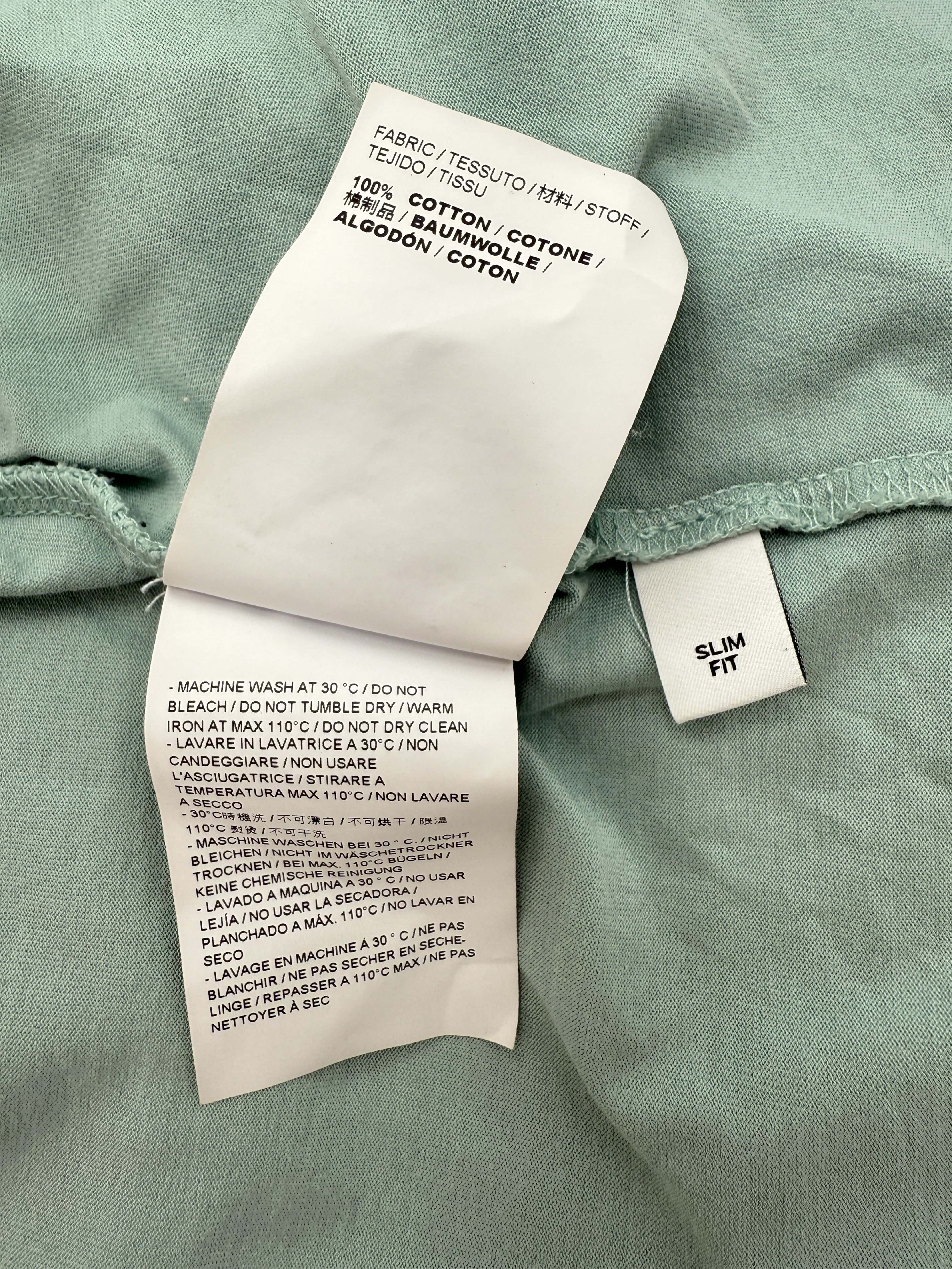 Neil Barrett Lightning Bolt T-Shirt - Sage Green Neil Barrett