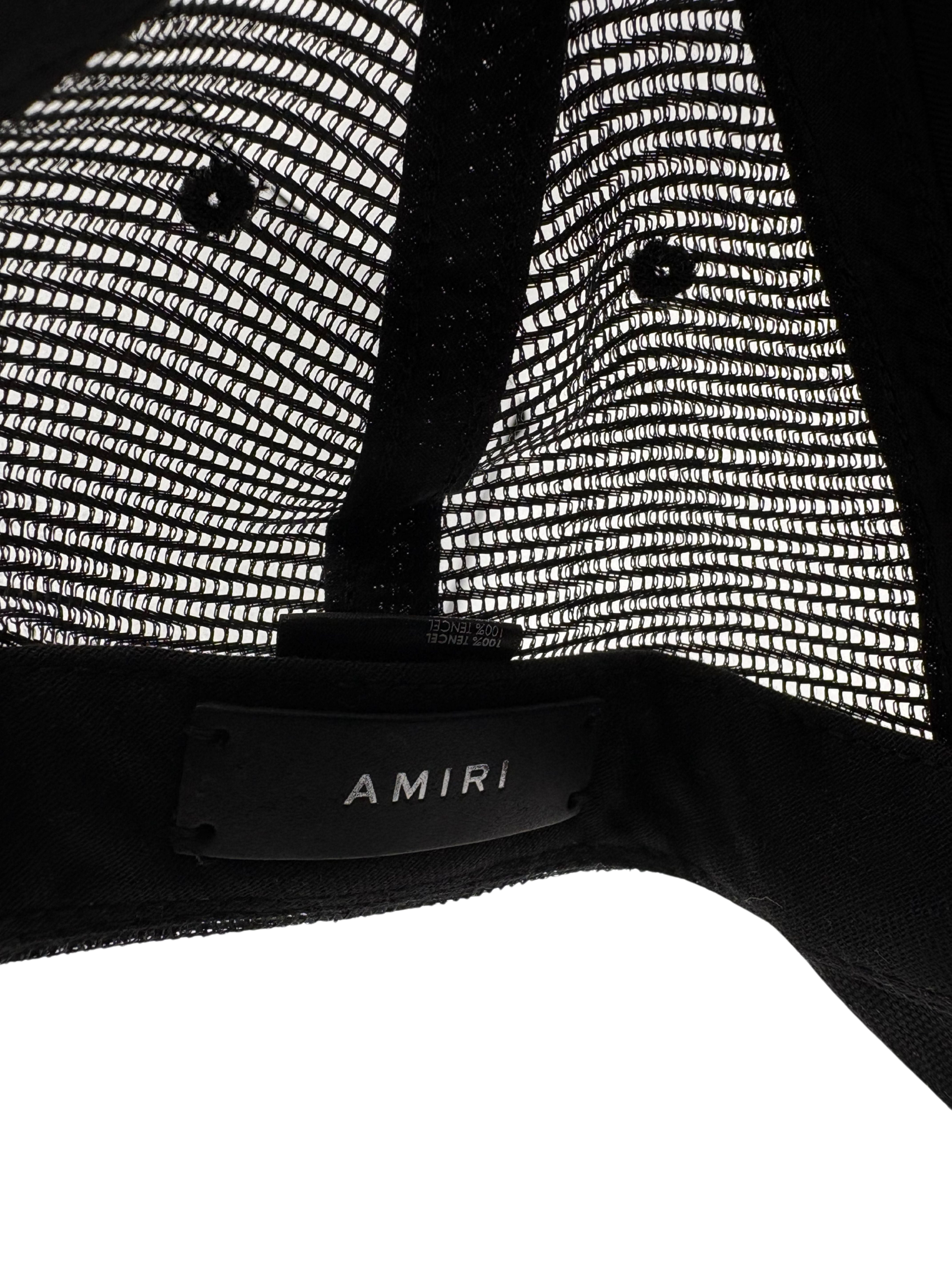 Amiri Core Logo Trucker Cap - Black Amiri