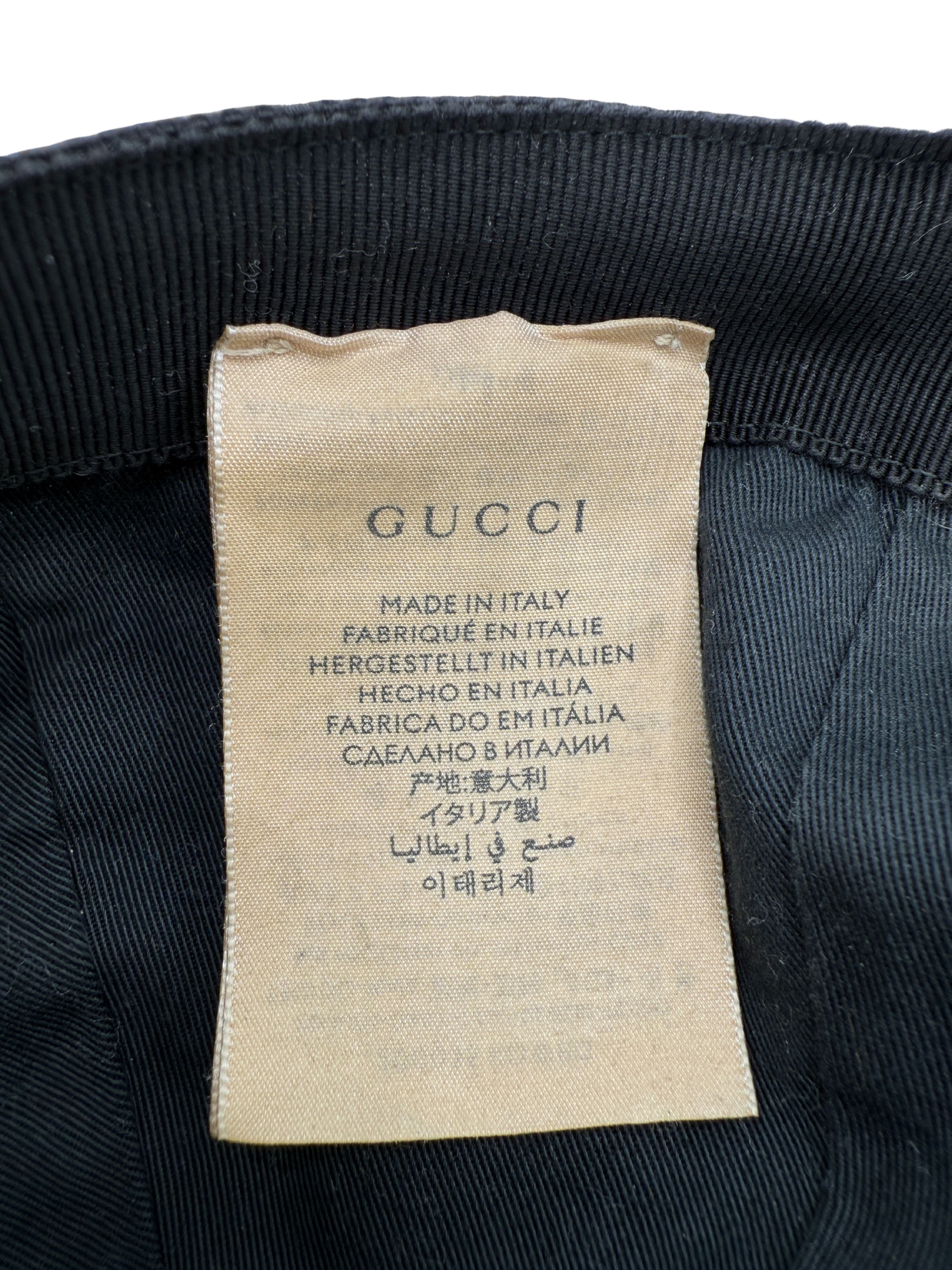 Gucci GG Canvas Baseball Hat - Black Gucci