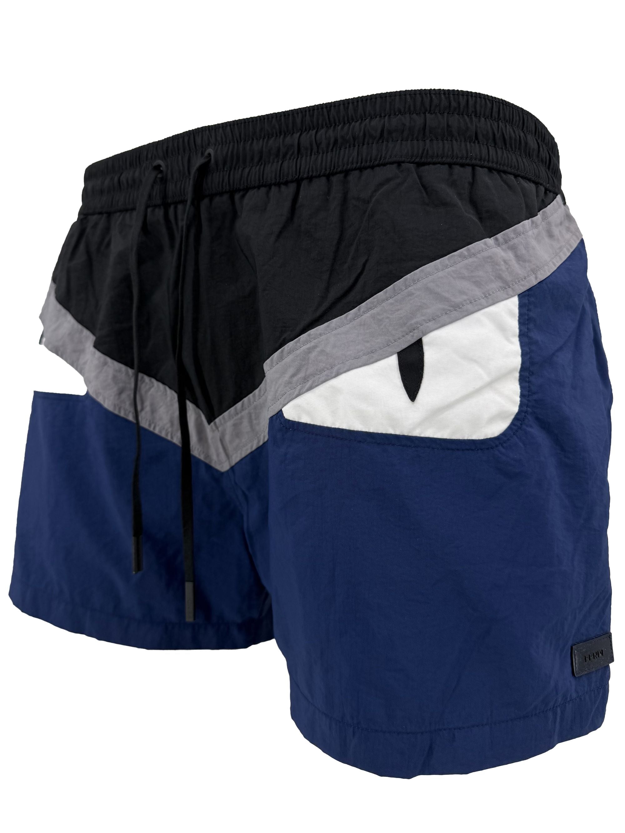 Fendi Eyes Swim Shorts - Navy Fendi