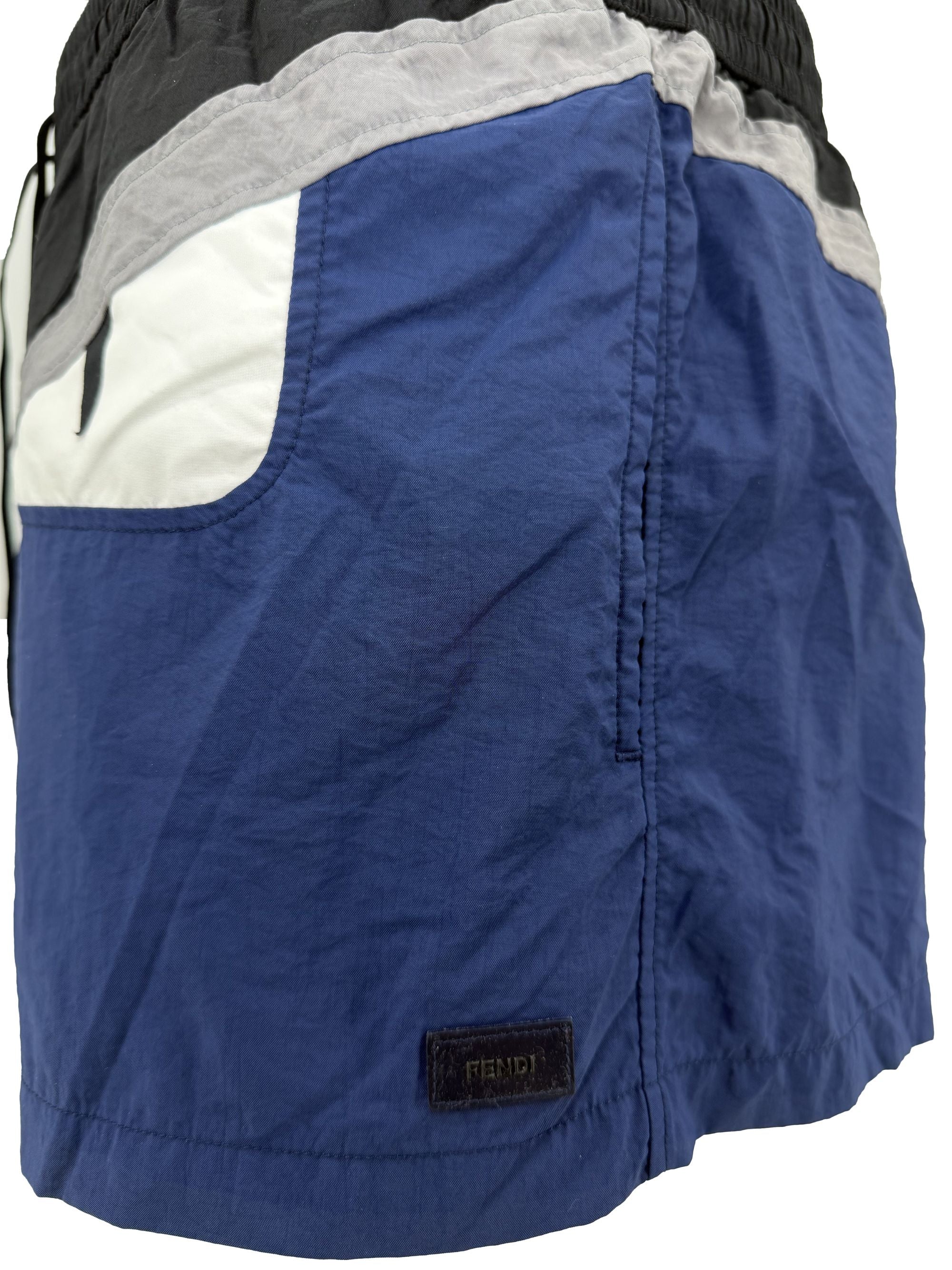 Fendi Eyes Swim Shorts - Navy Fendi
