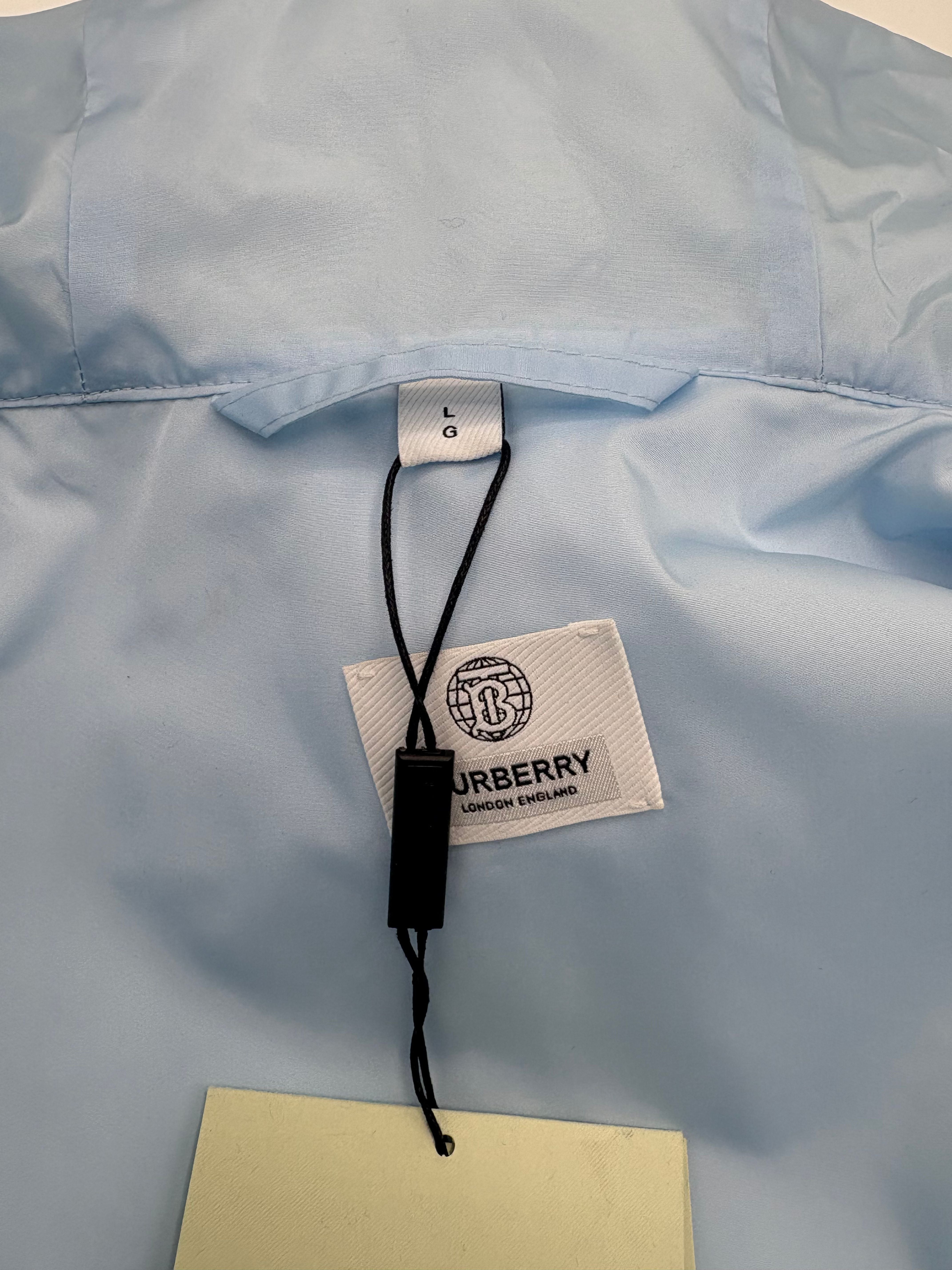 Burberry English Rose Taffeta Jacket - Baby Blue (Unused) Burberry