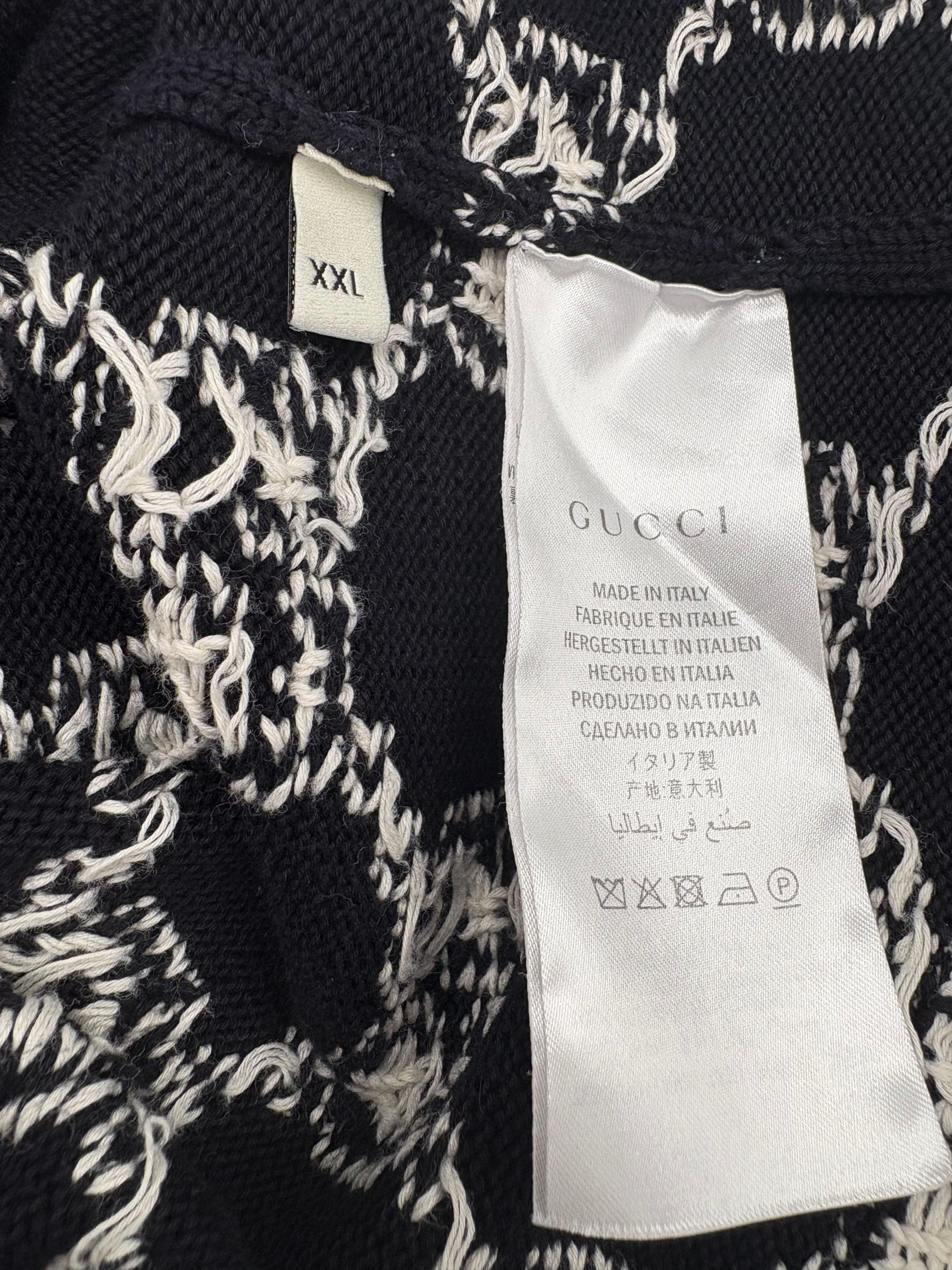 Gucci GG Stripe Knit Jumper - Navy/White Gucci