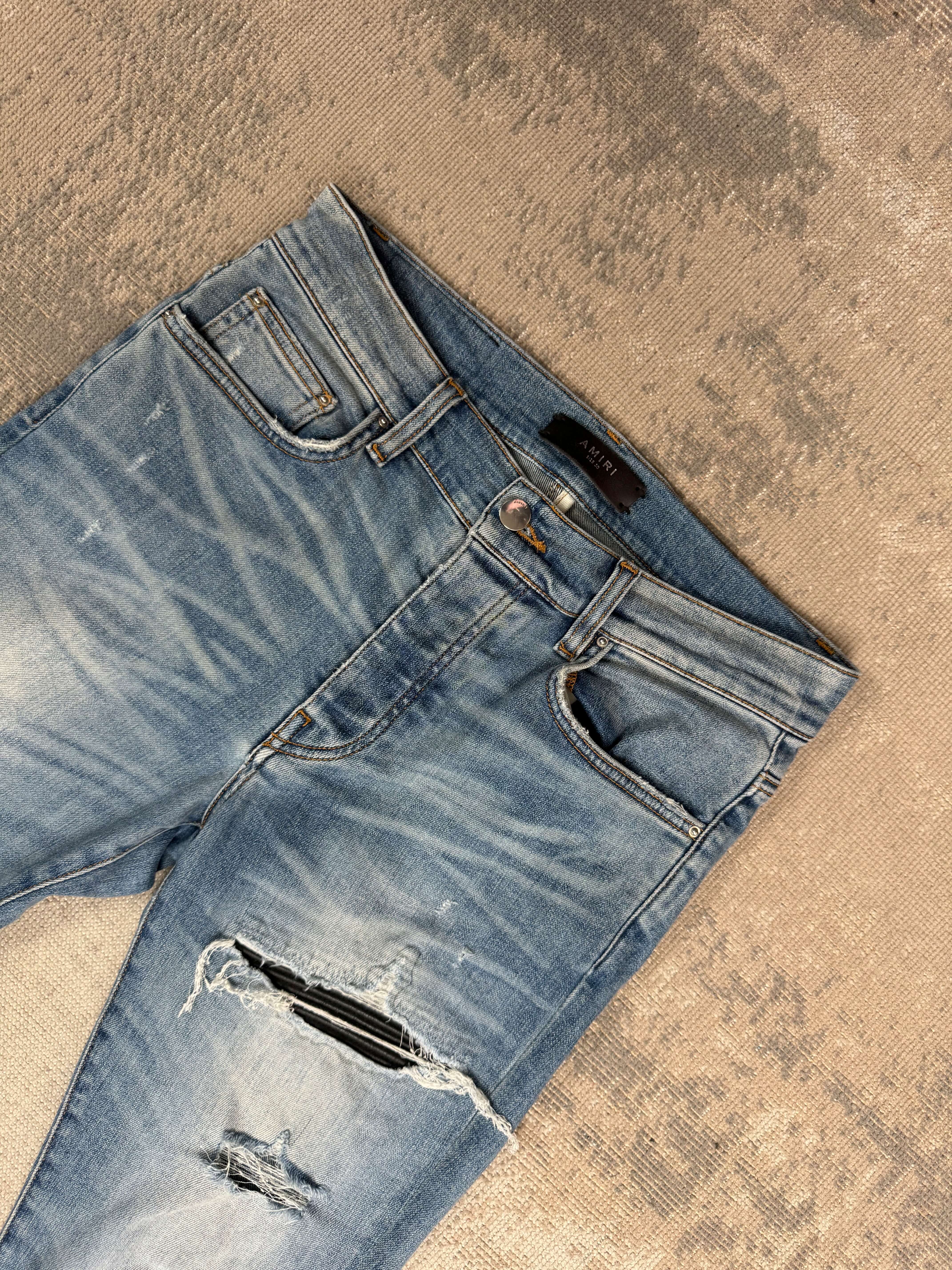 Amiri MX1 Jeans - Light Blue Denim Amiri