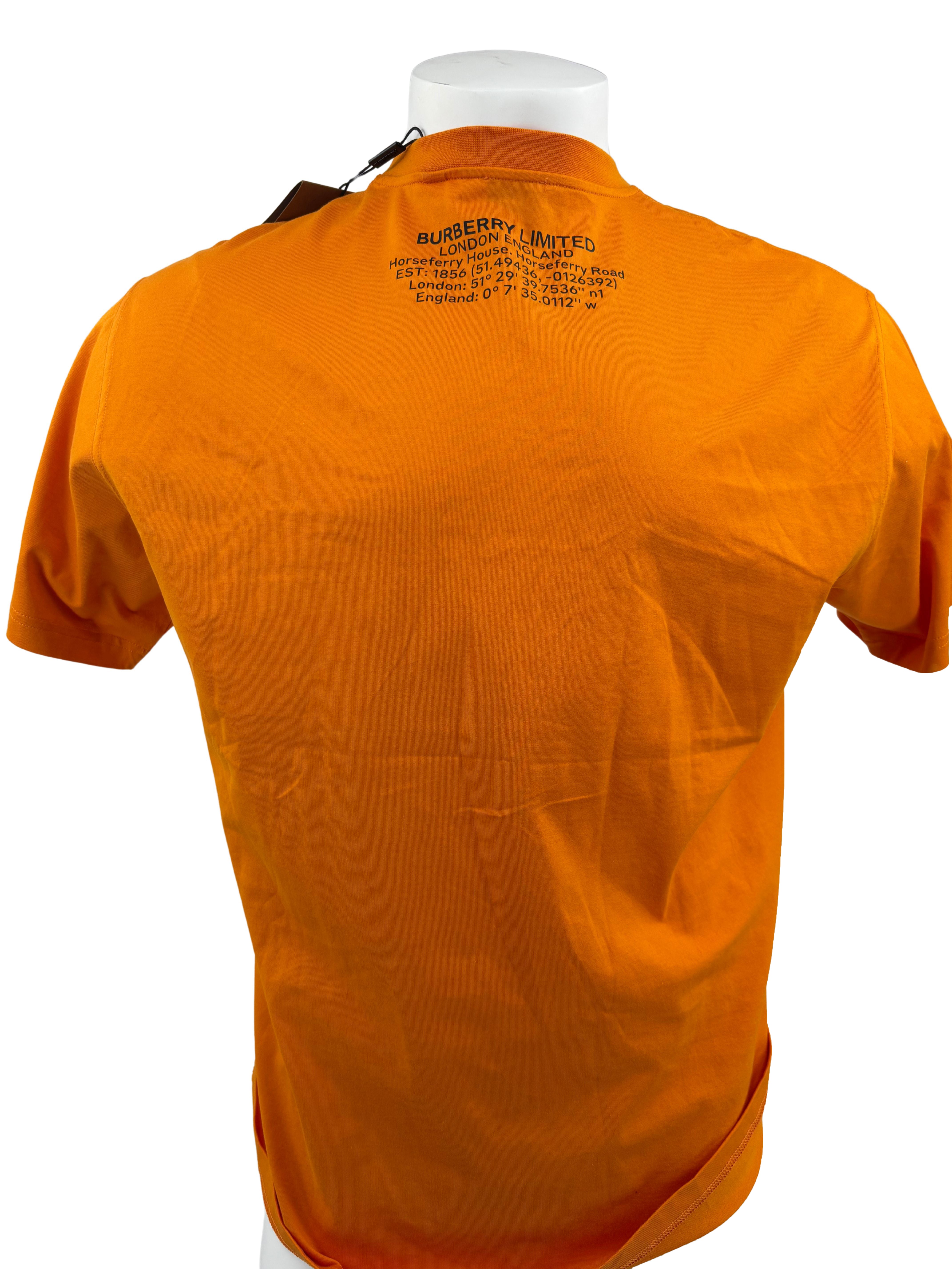 Burberry Shark Print T-Shirt - Orange (Unused) Burberry