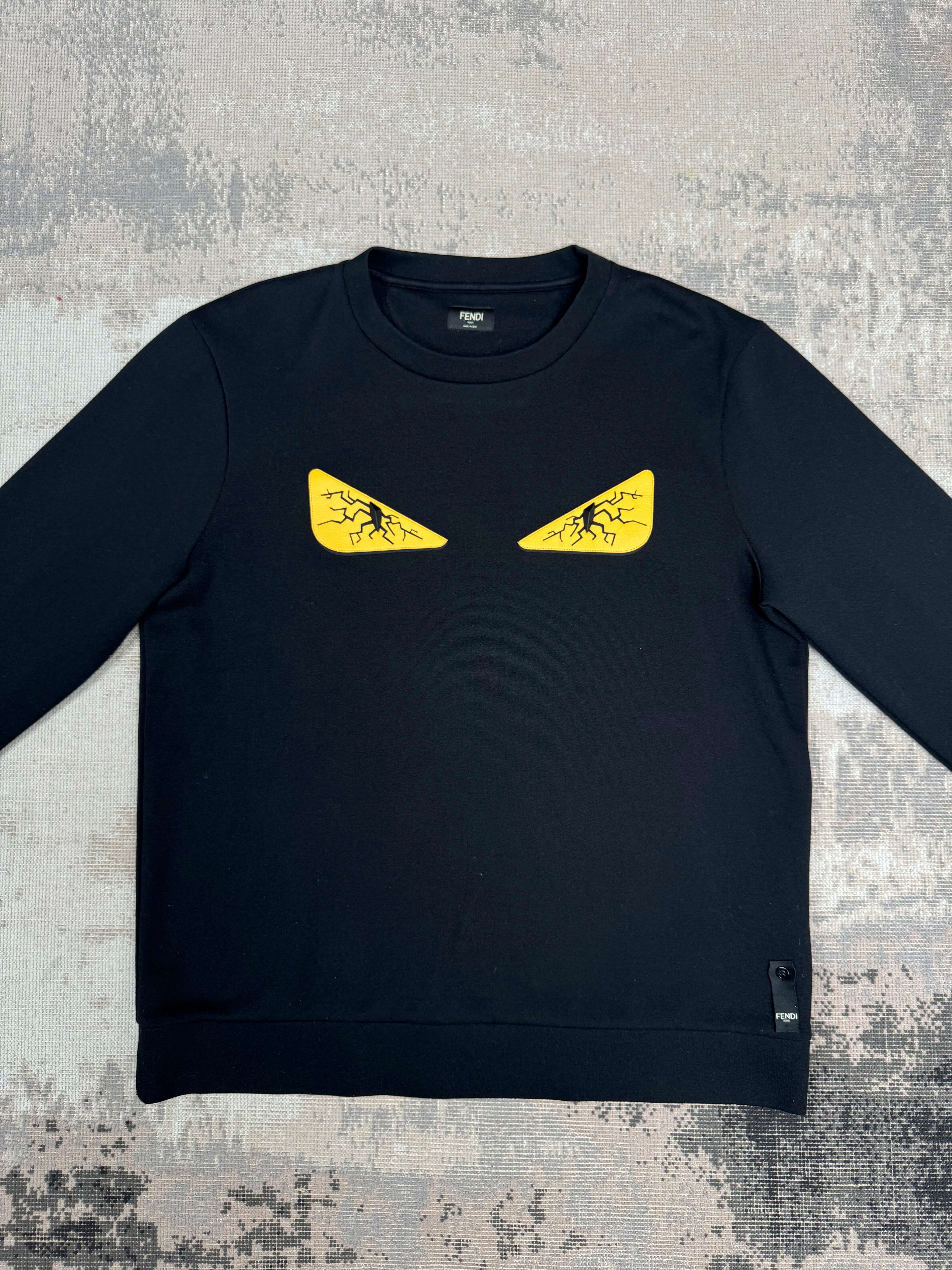 Fendi Classic Eyes Sweatshirt - Black Fendi