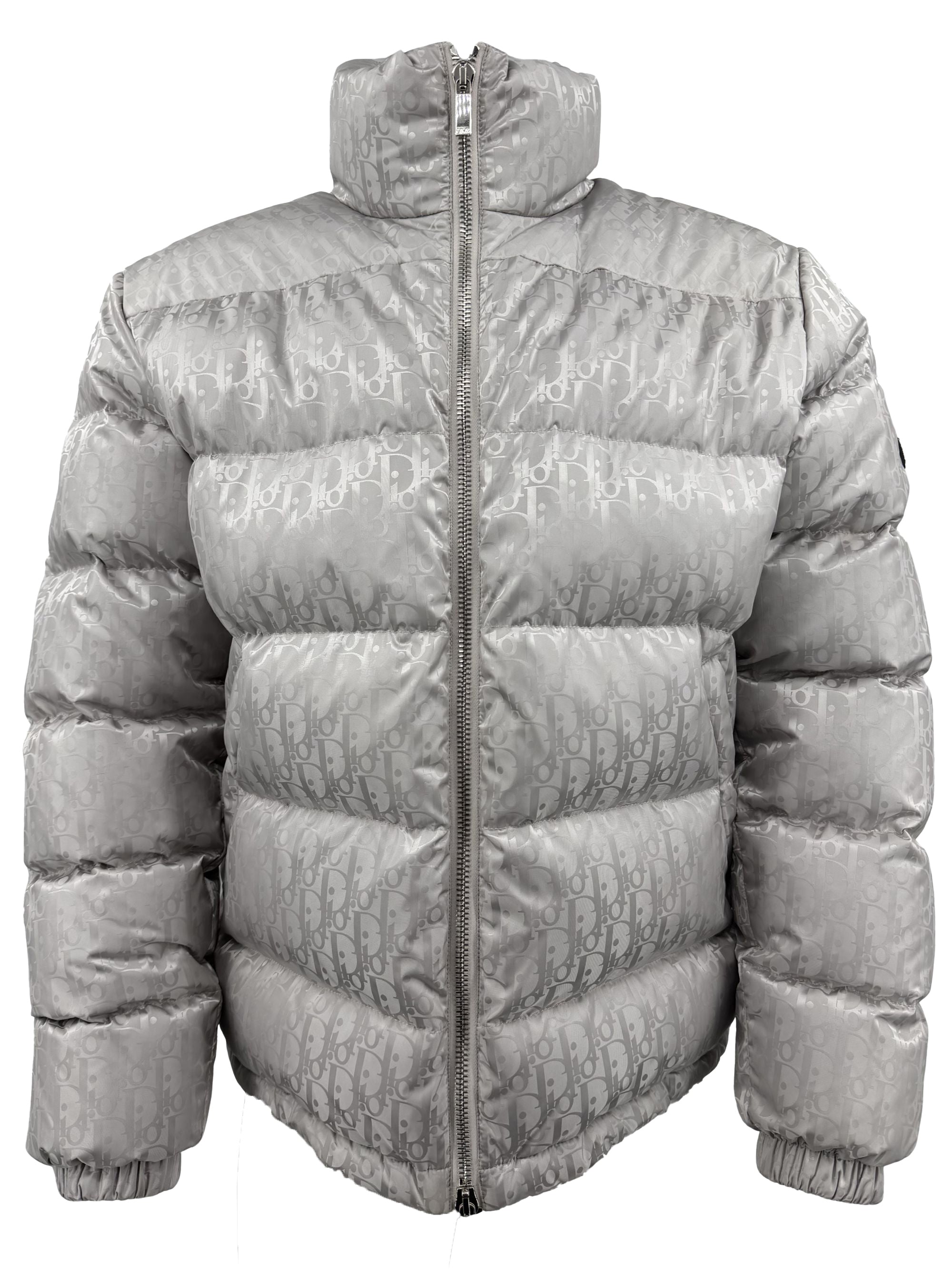 Dior Oblique Down Jacket - Silver