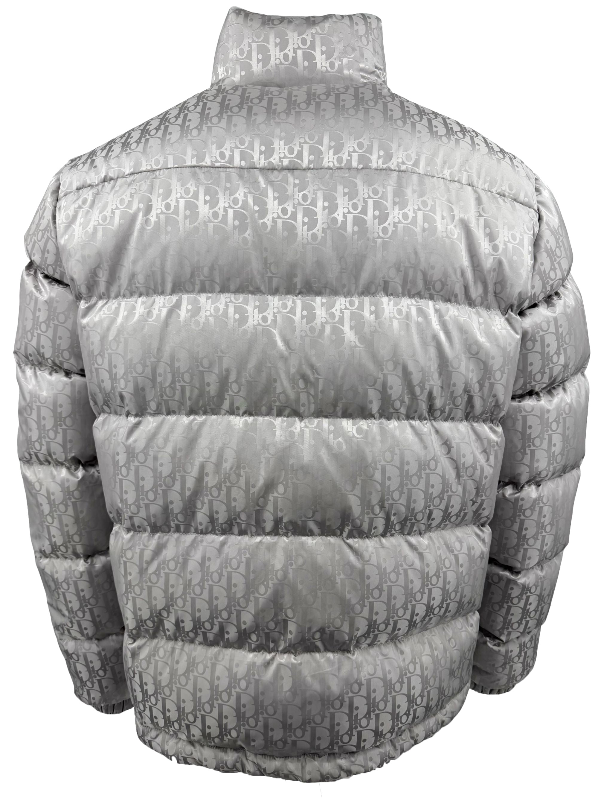 Dior Oblique Down Jacket - Silver