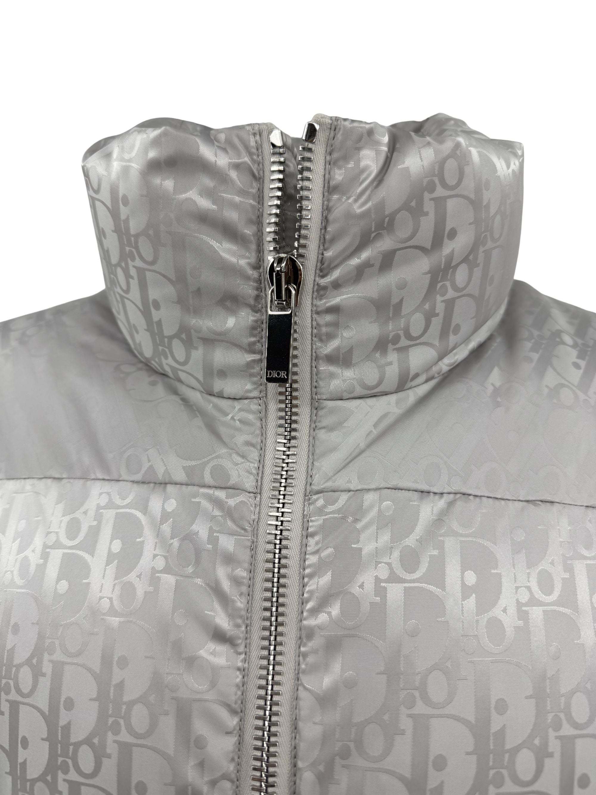 Dior Oblique Down Jacket - Silver