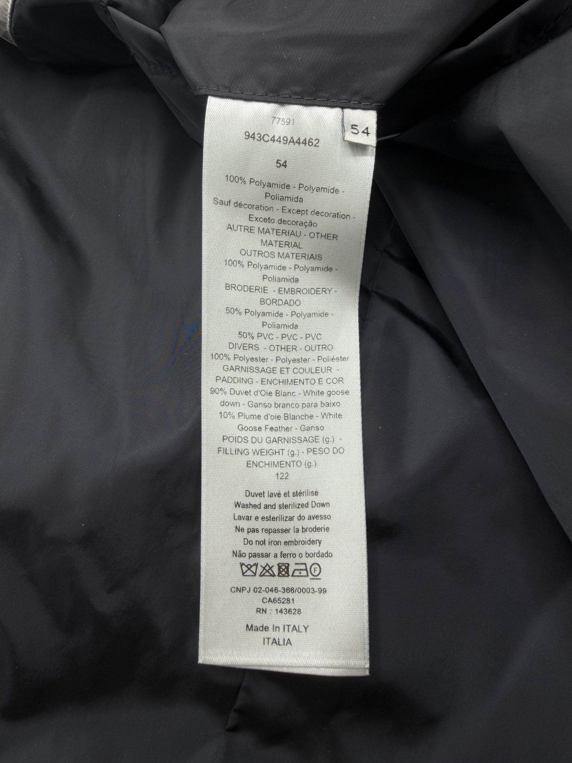 Dior Oblique Down Jacket - Silver