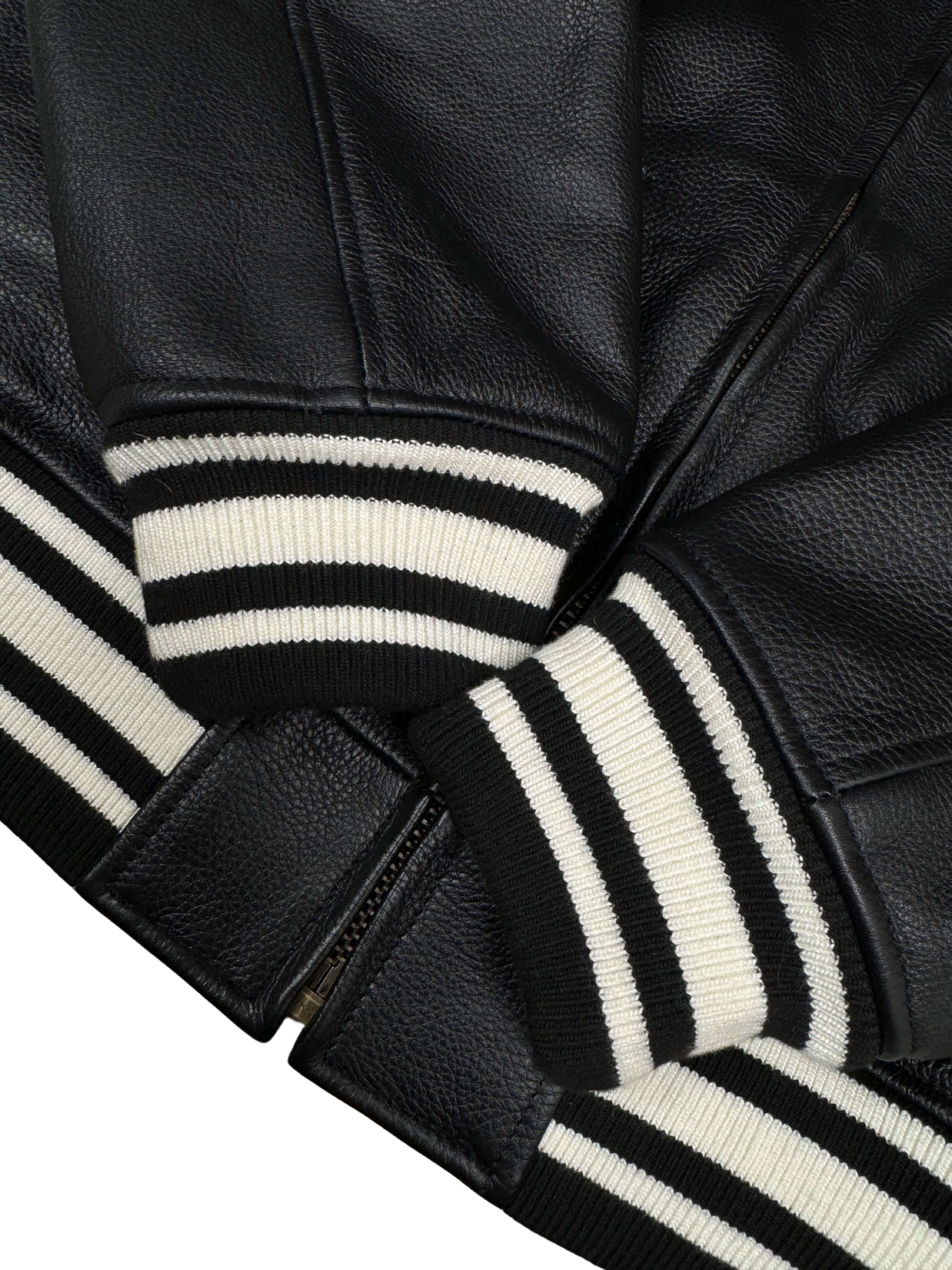 Corteiz 'Da Skydive' Leather Jacket - Black (Unused) Cortiez