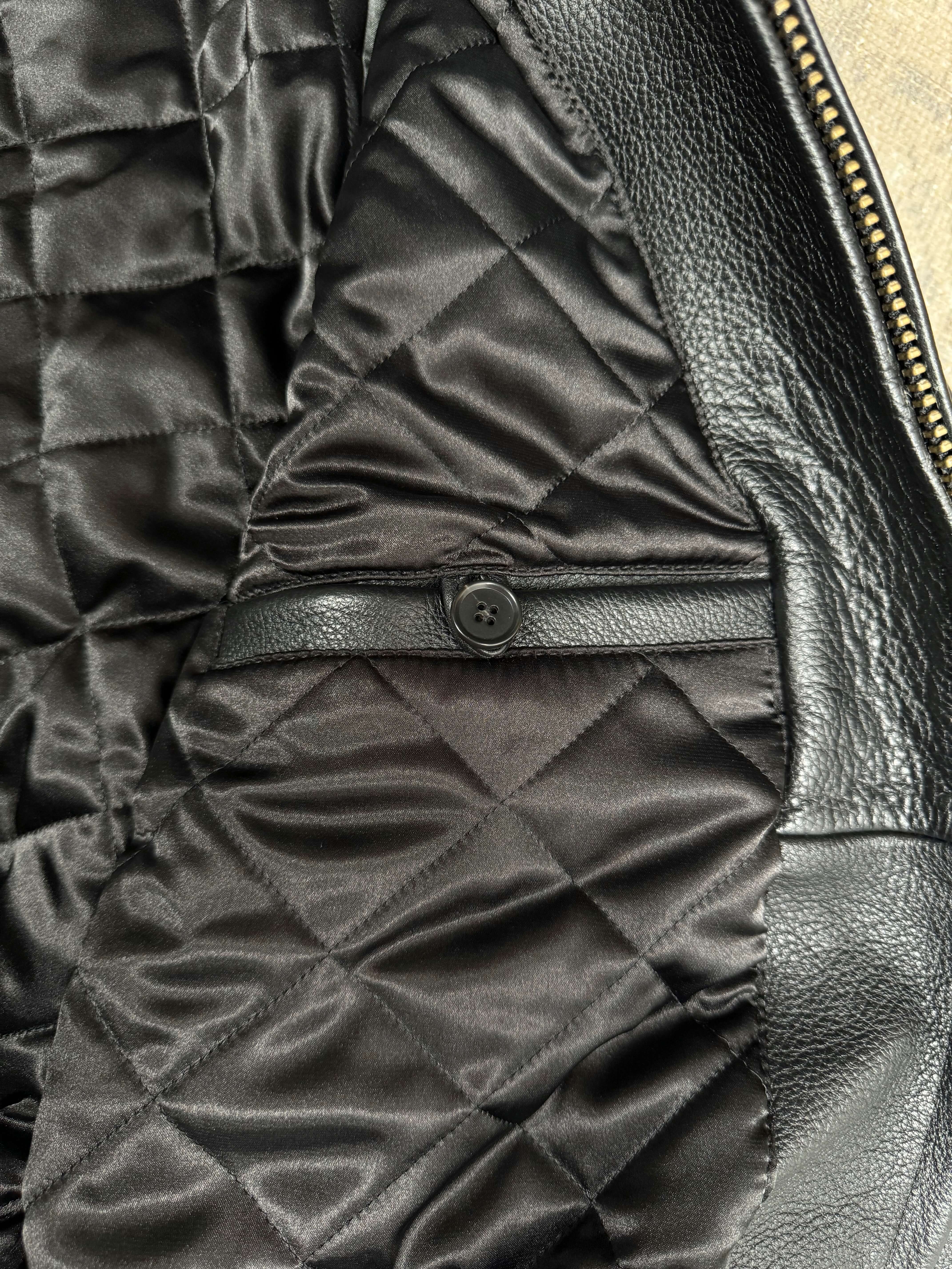 Corteiz 'Da Skydive' Leather Jacket - Black (Unused) Cortiez