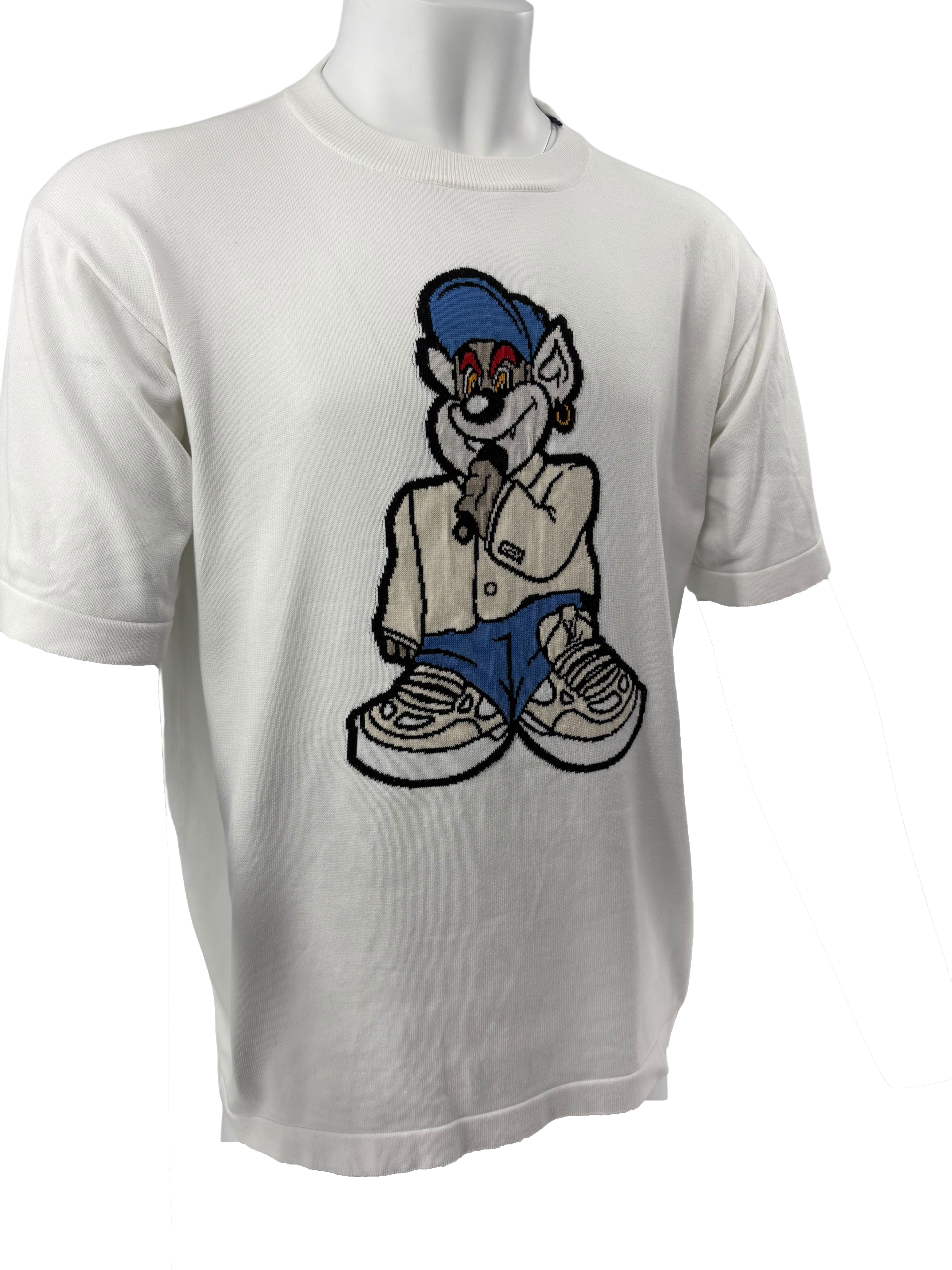 Louis Vuitton Graphic Short-Sleeved Knitwear - White