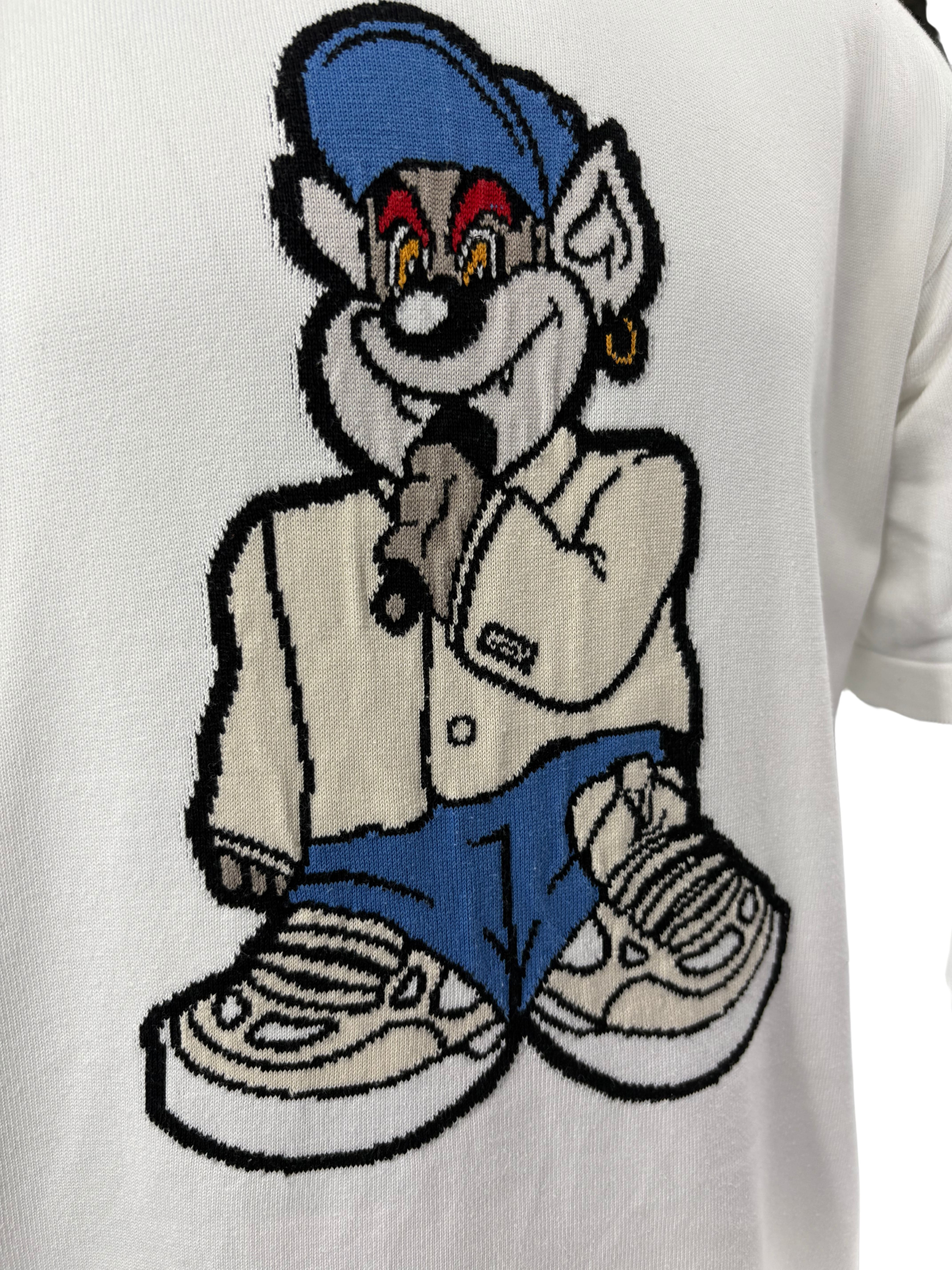 Louis Vuitton Graphic Short-Sleeved Knitwear - White