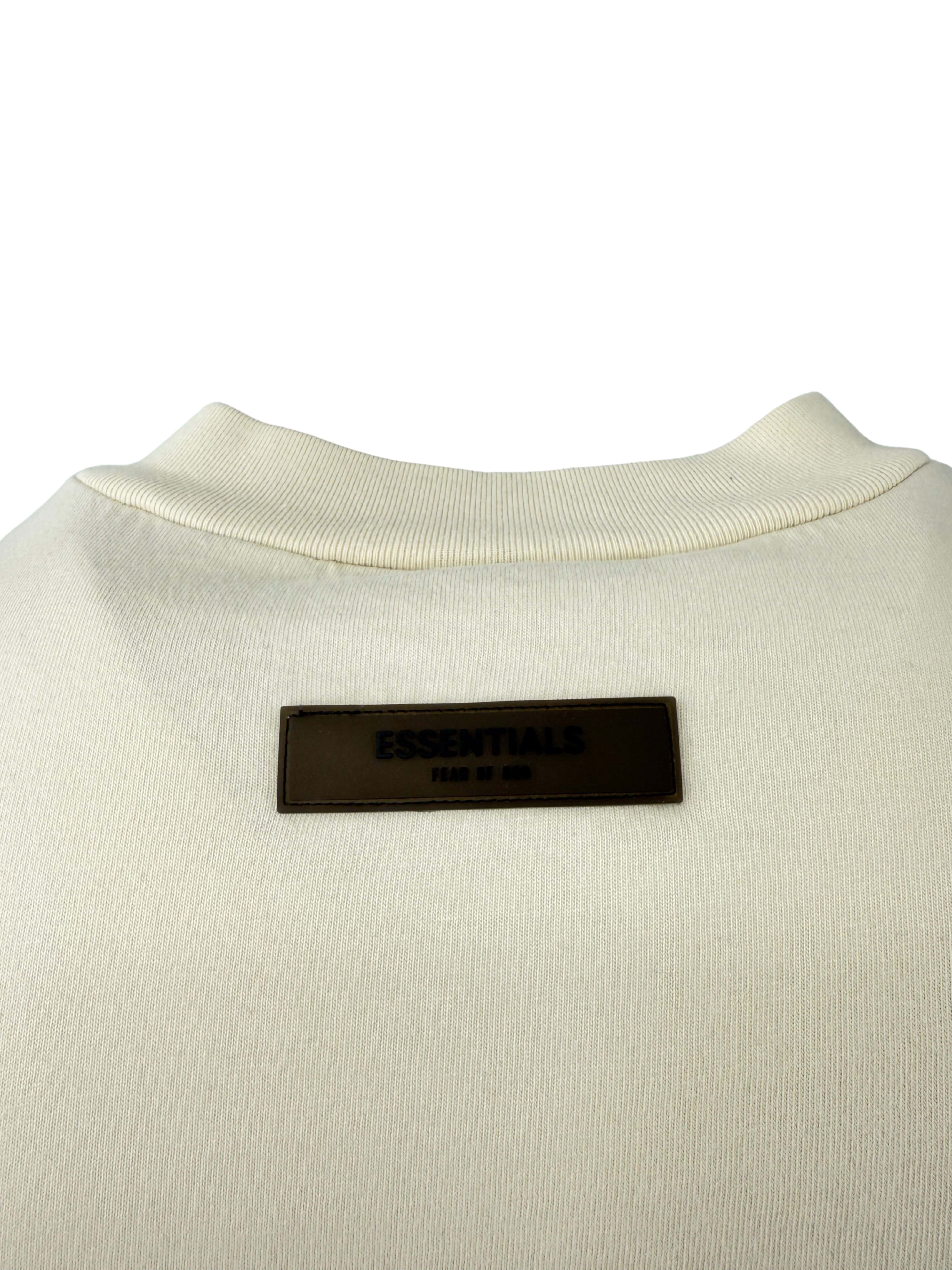 Essentials 3D Silicon Applique Boxy T-shirt - Beige Essentials