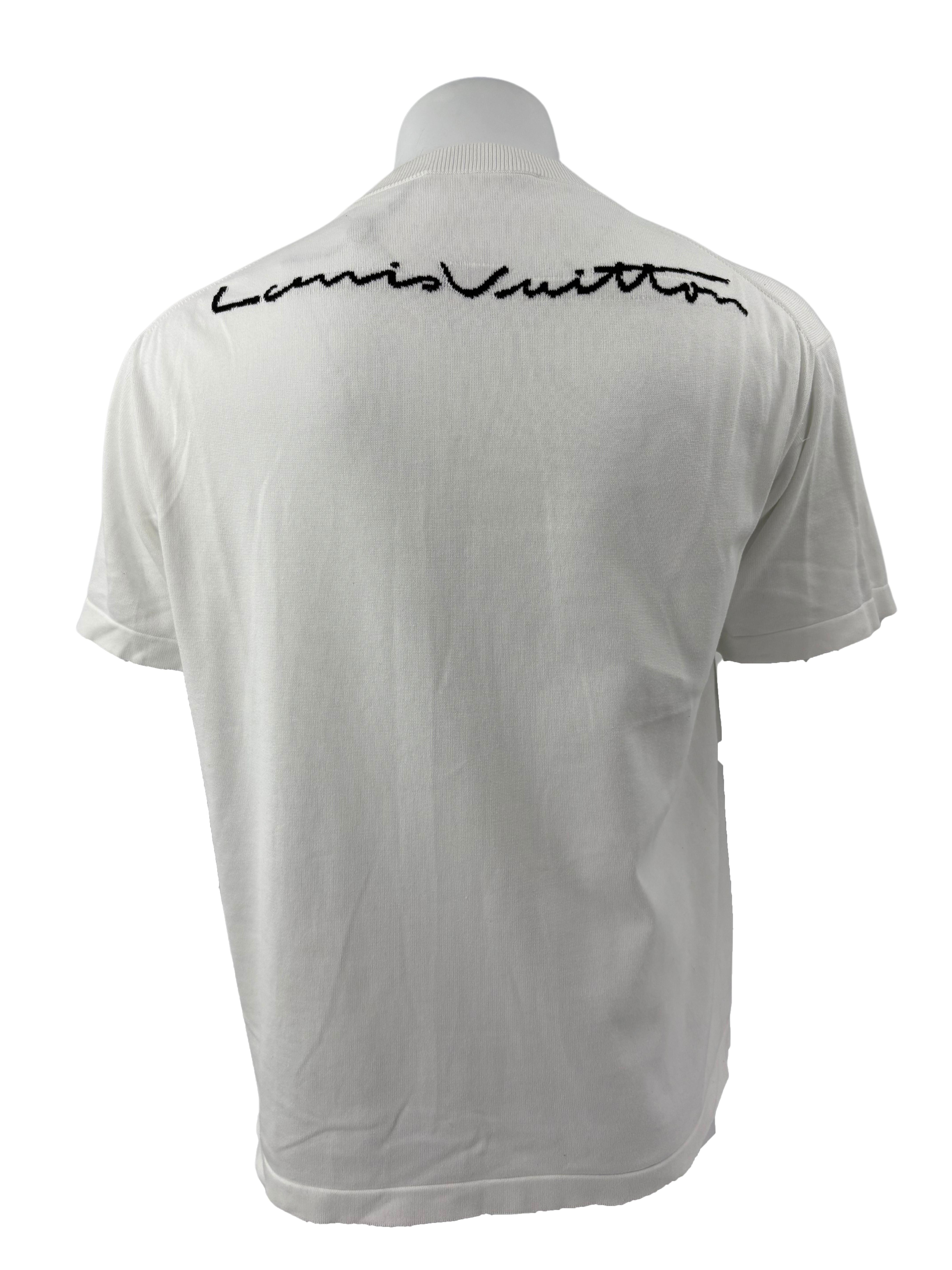 Louis Vuitton Graphic Short-Sleeved Knitwear - White