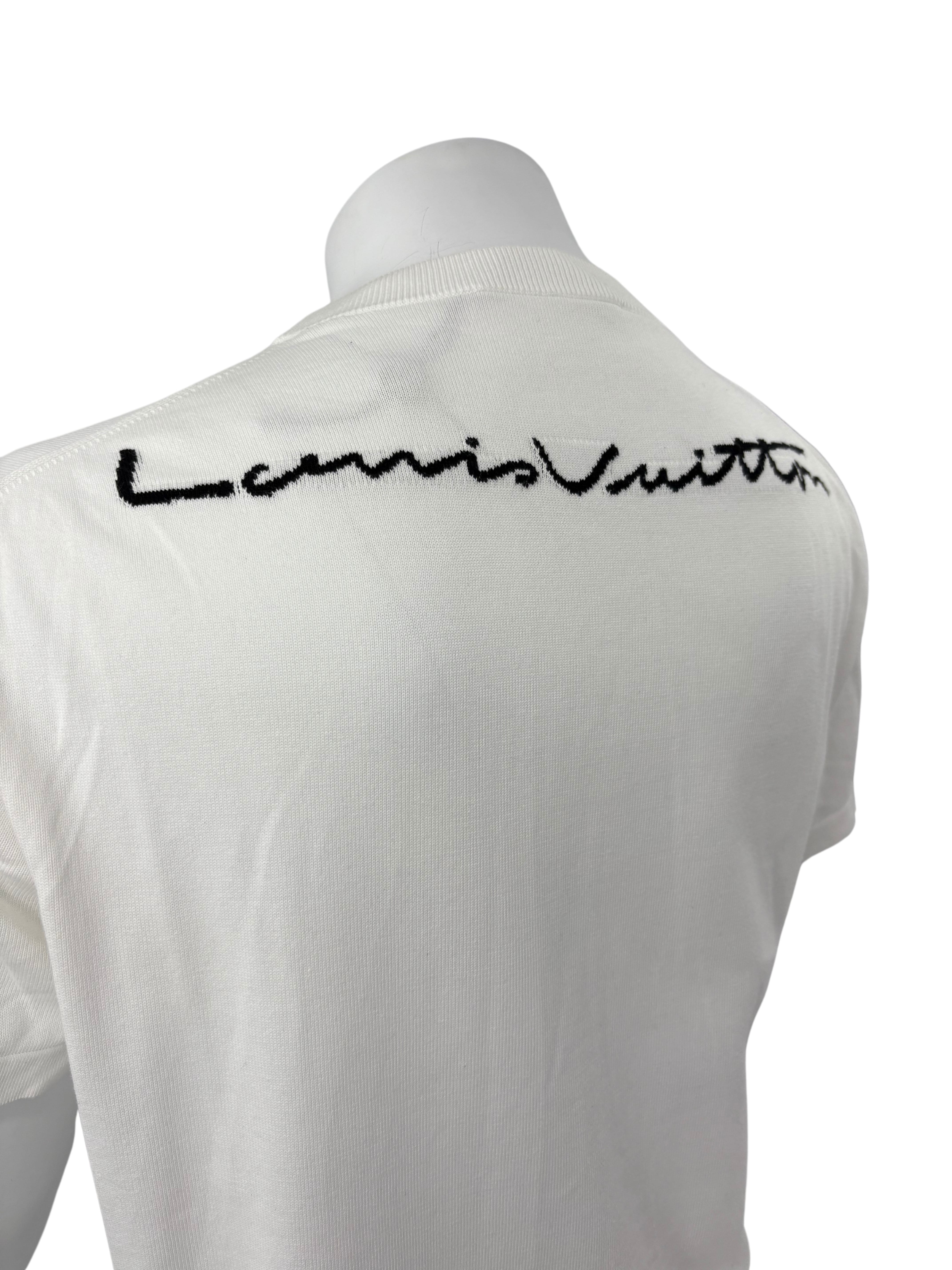 Louis Vuitton Graphic Short-Sleeved Knitwear - White