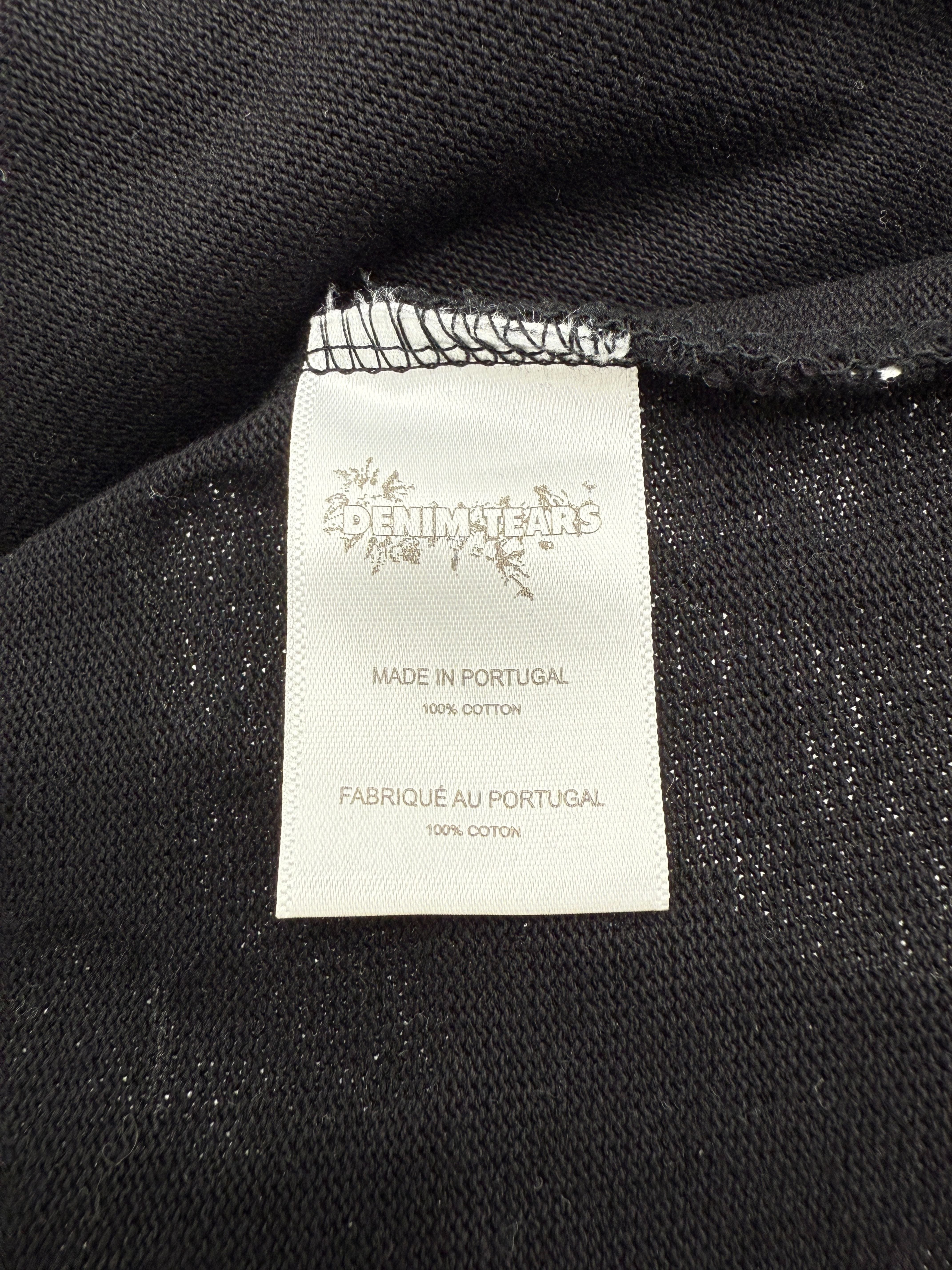 Denim Tears Long Sleeve Cotton Wreath T-shirt - Black Denim Tears