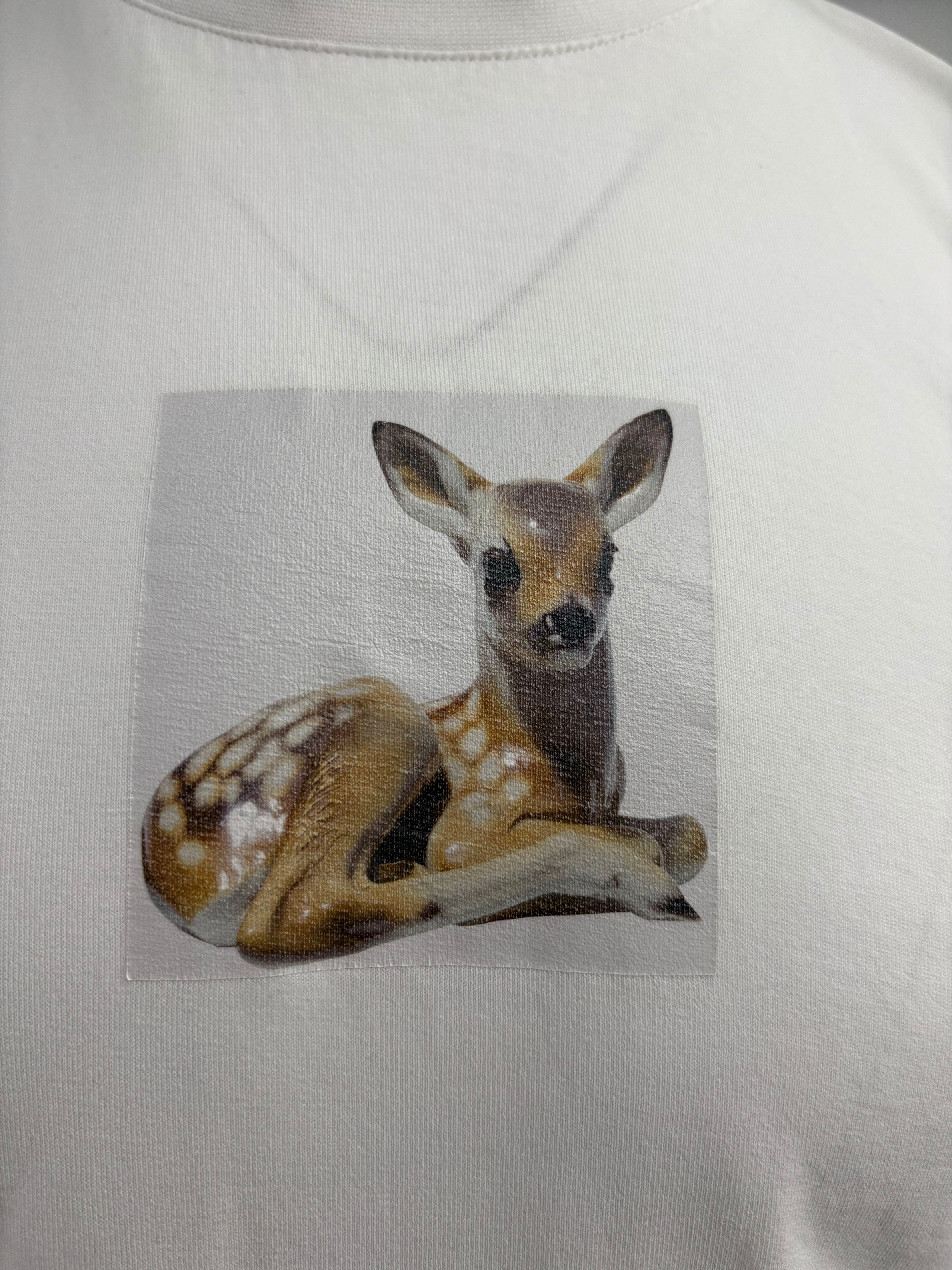 Burberry Deer T-Shirt - White Burberry