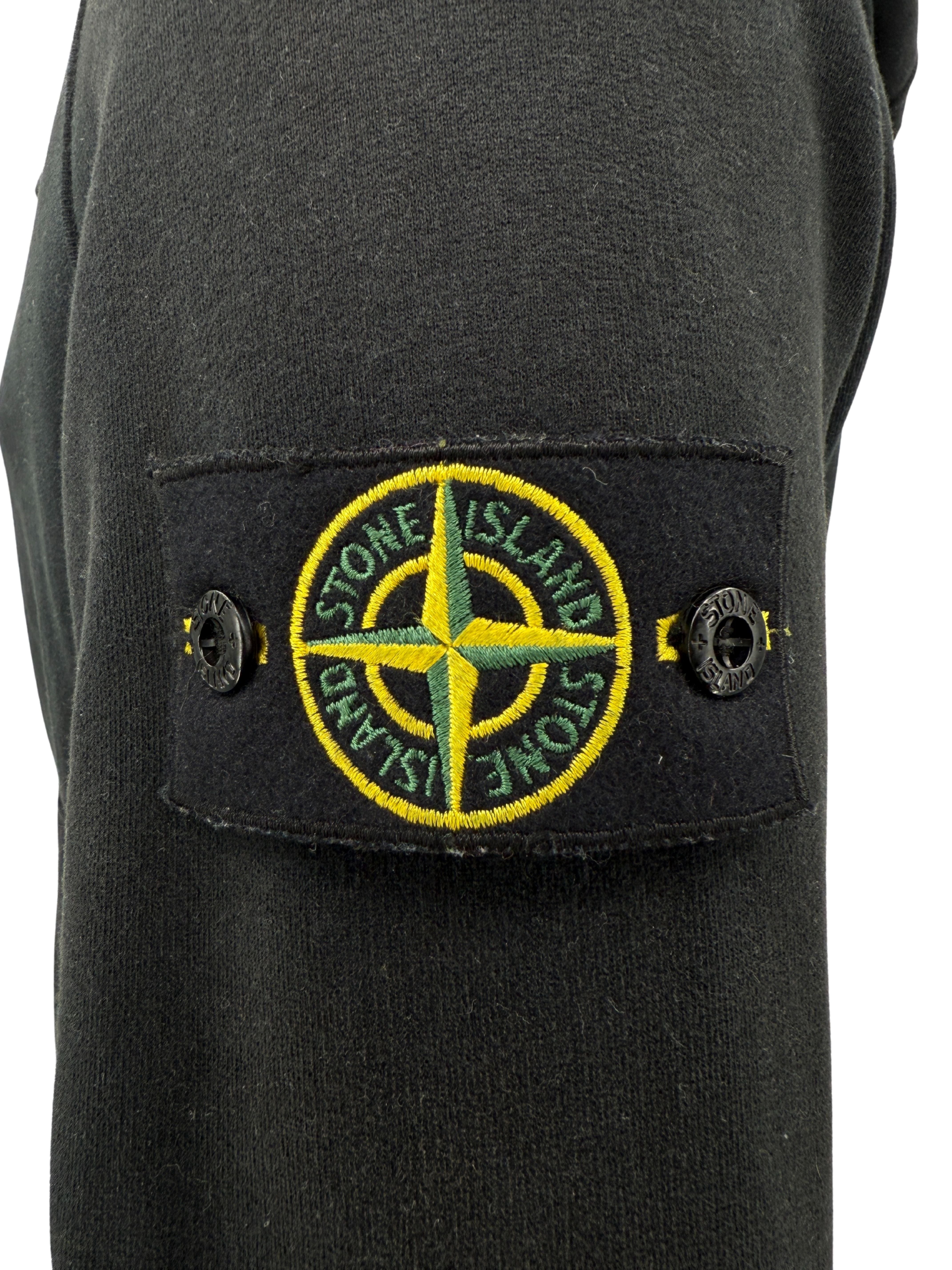 Stone Island Light Fleece Zip Up Sweatshirt - Black Stone Island