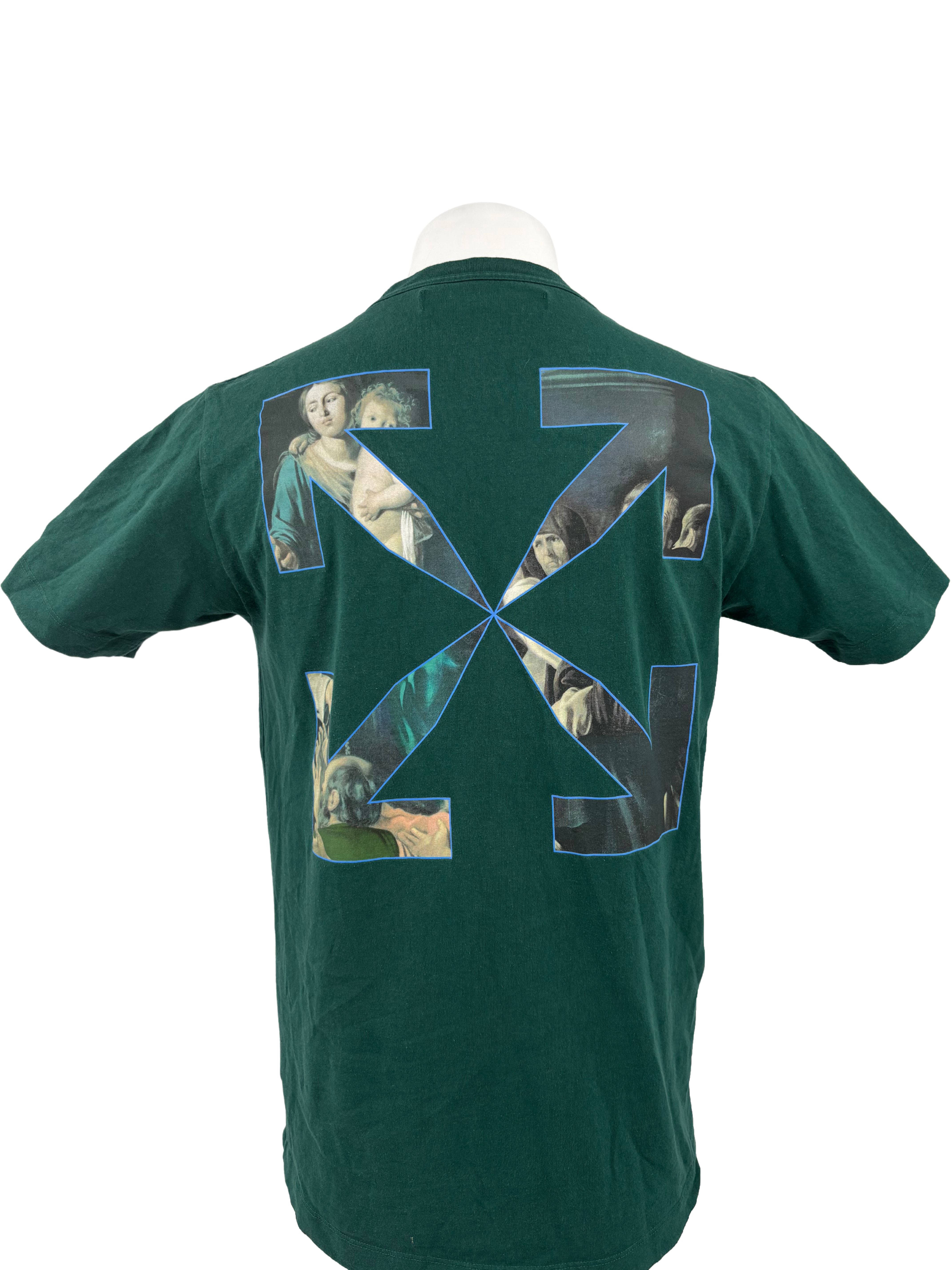 Off-White Caravaggio Arrow T-Shirt - Pine Green Off-White