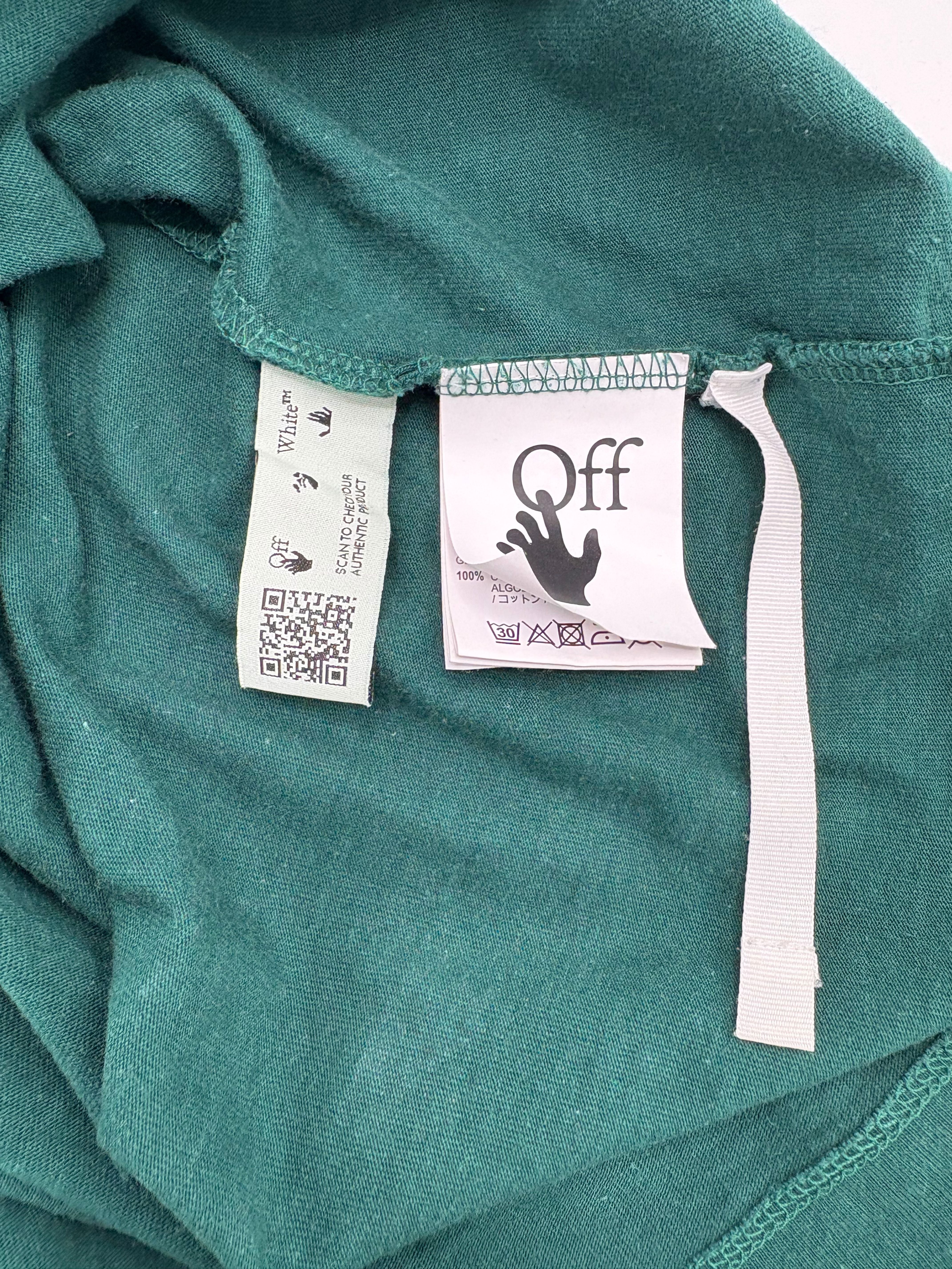 Off-White Caravaggio Arrow T-Shirt - Pine Green Off-White