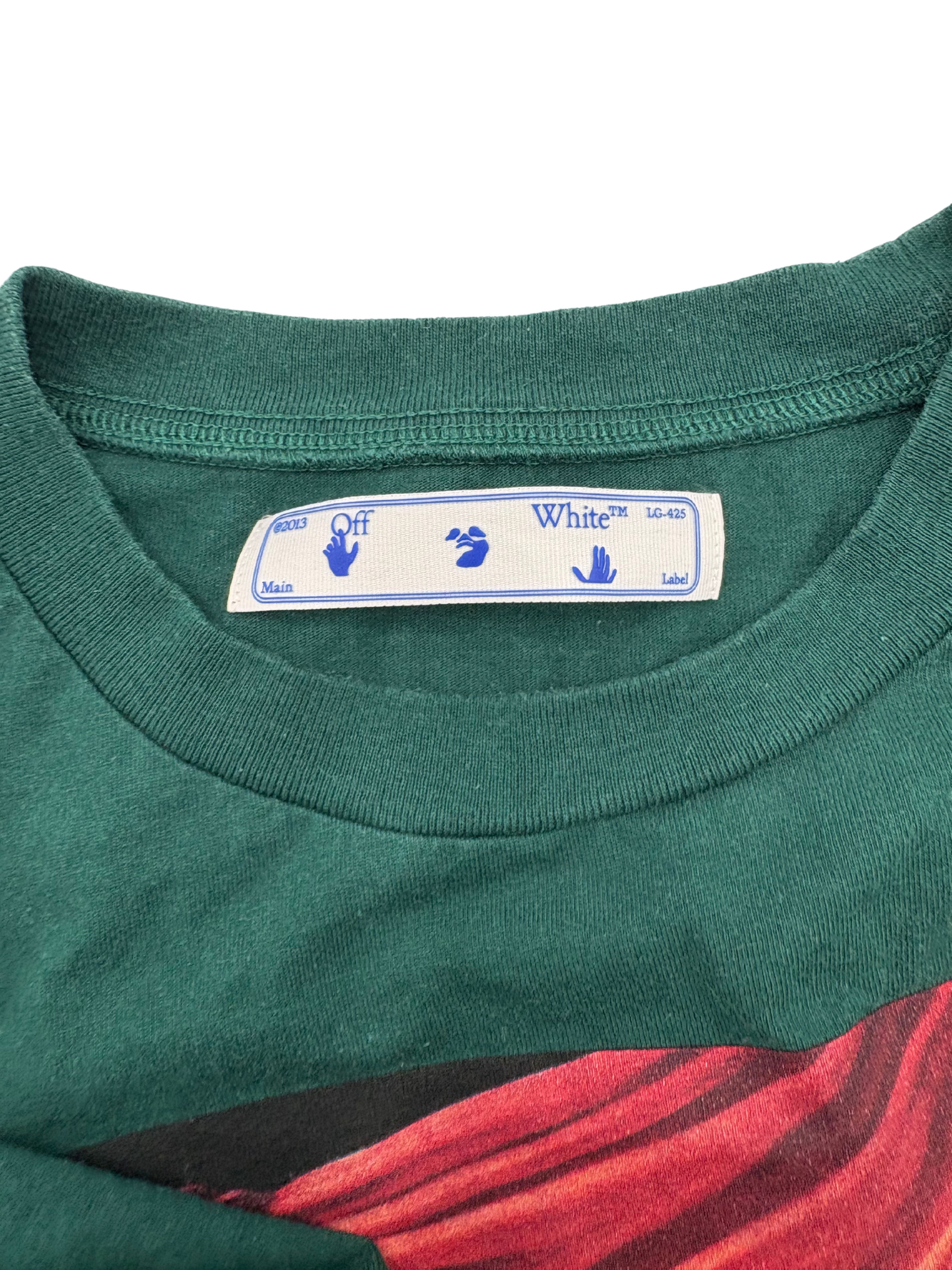 Off-White Caravaggio Arrow T-Shirt - Pine Green Off-White