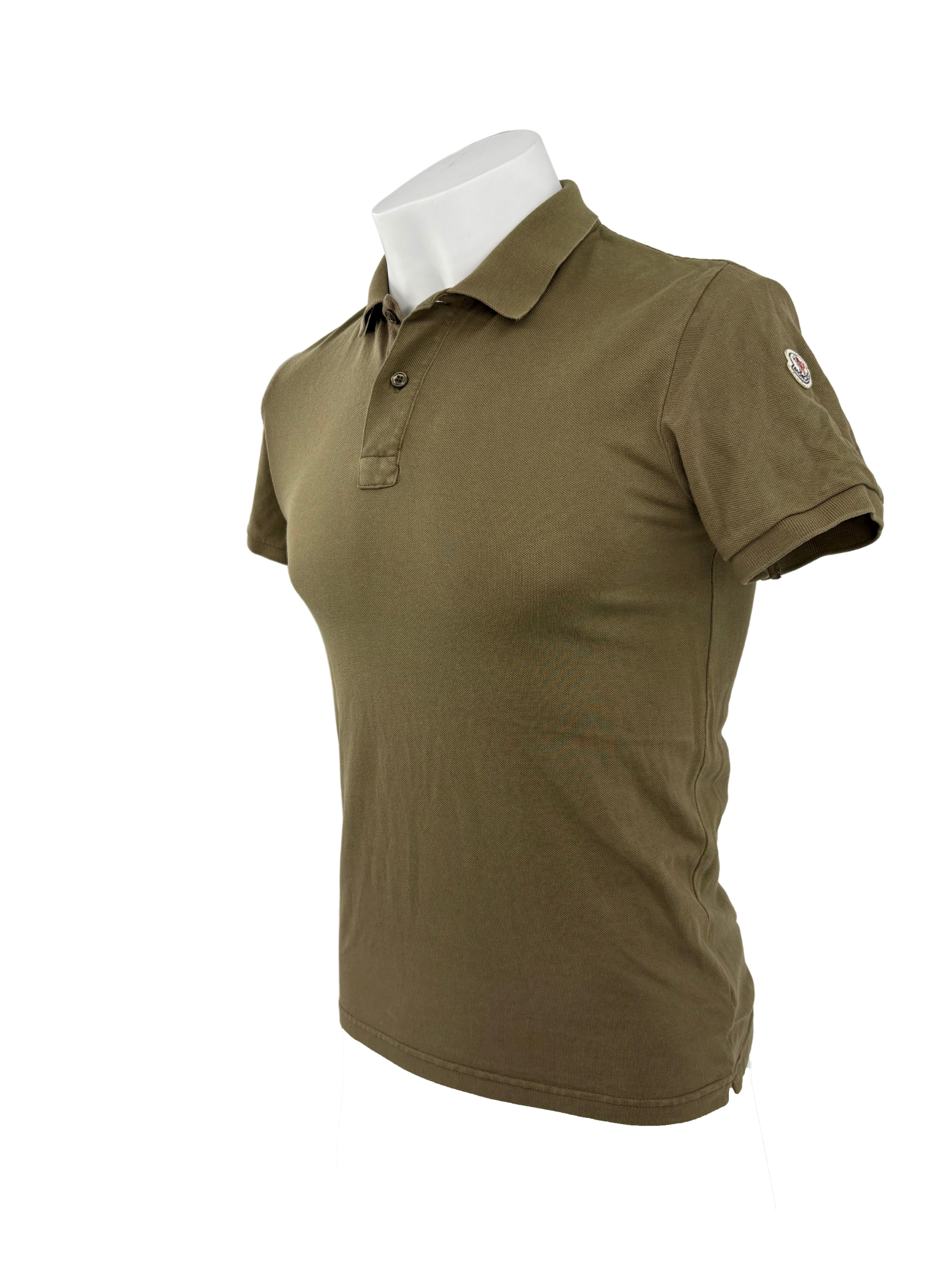 Moncler Maglia Logo Polo - Khaki Moncler