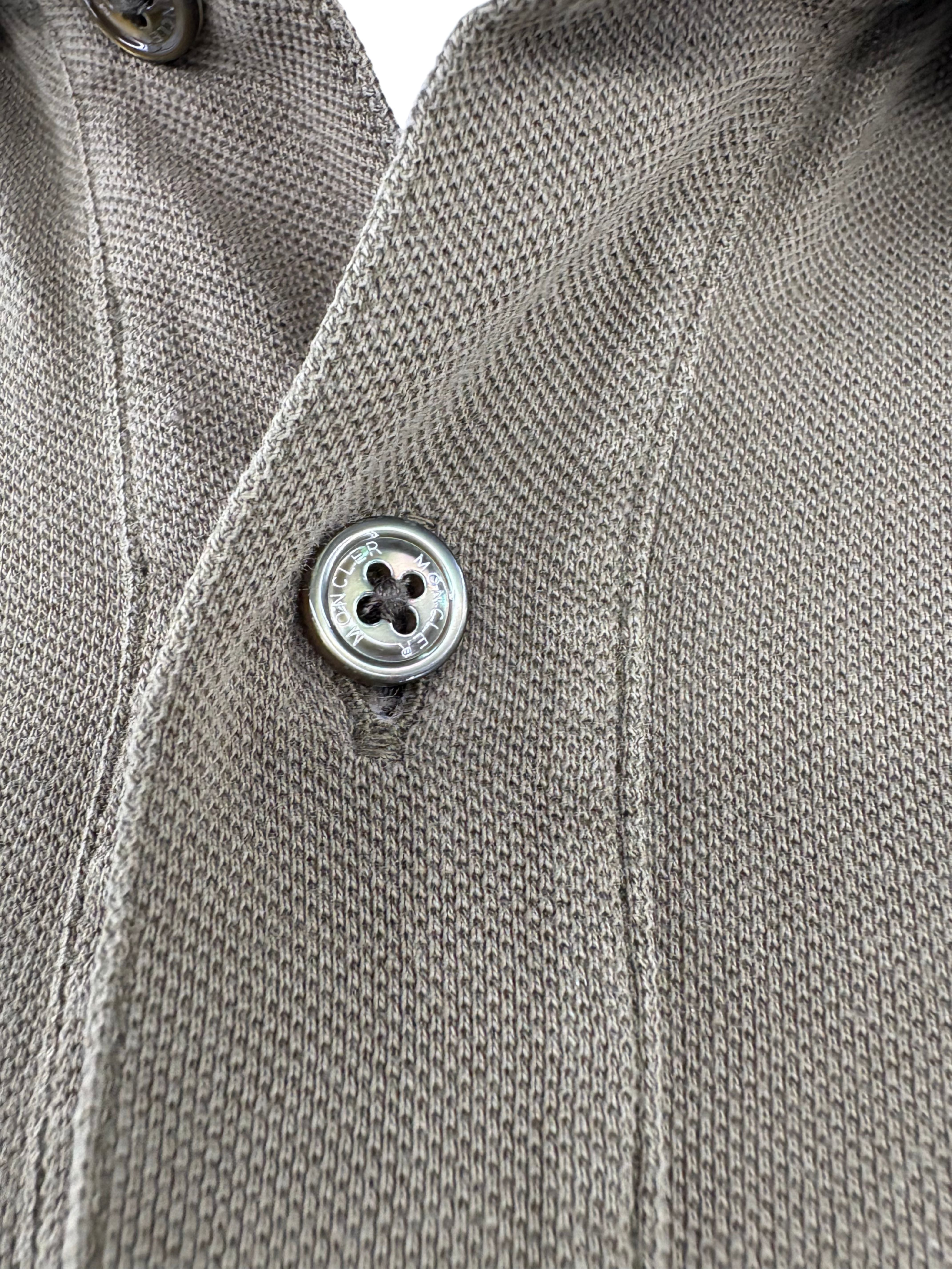 Moncler Maglia Logo Polo - Khaki Moncler