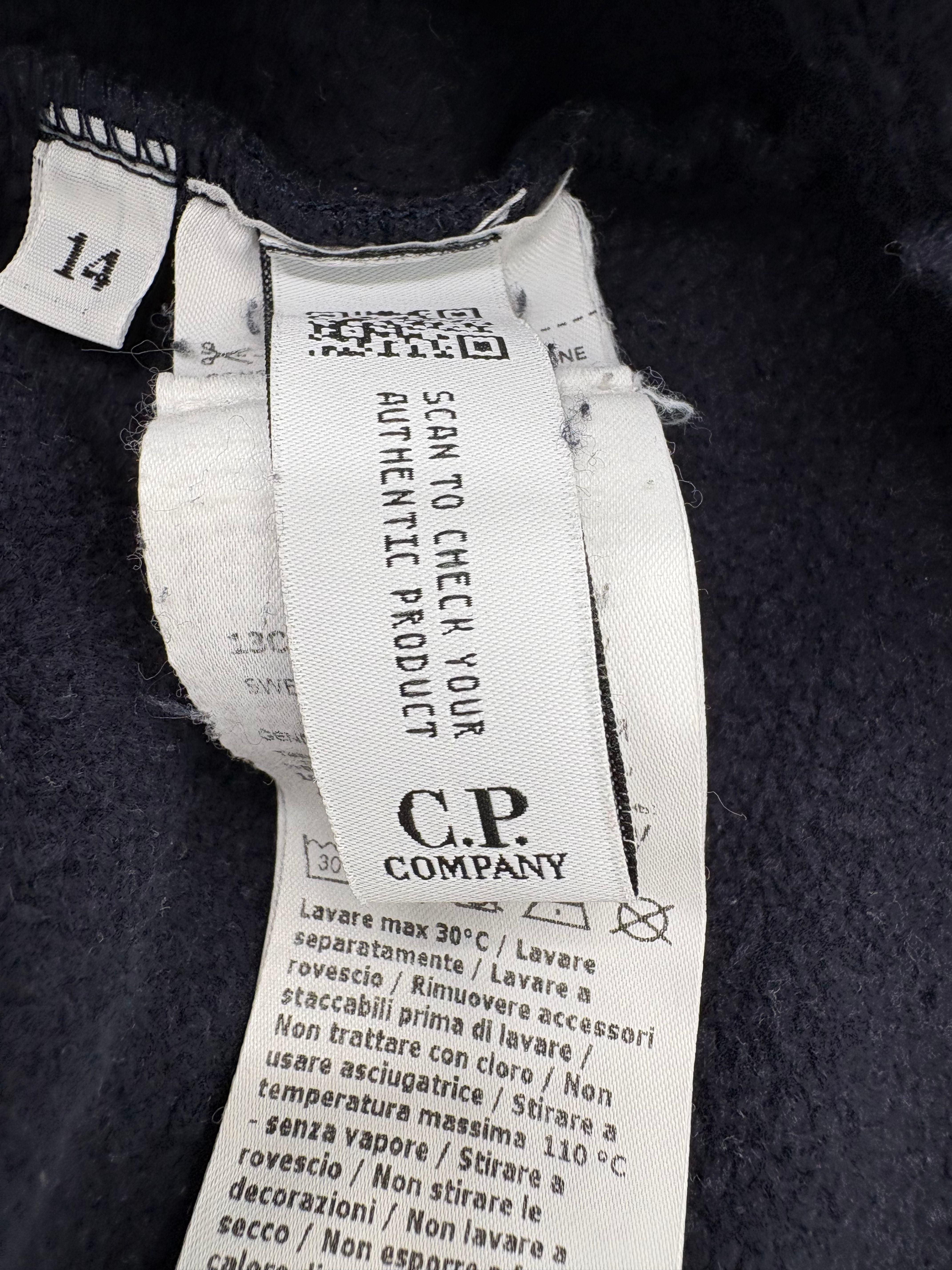 KIDS - C.P. Company Google Hoodie - Navy C.P. Company