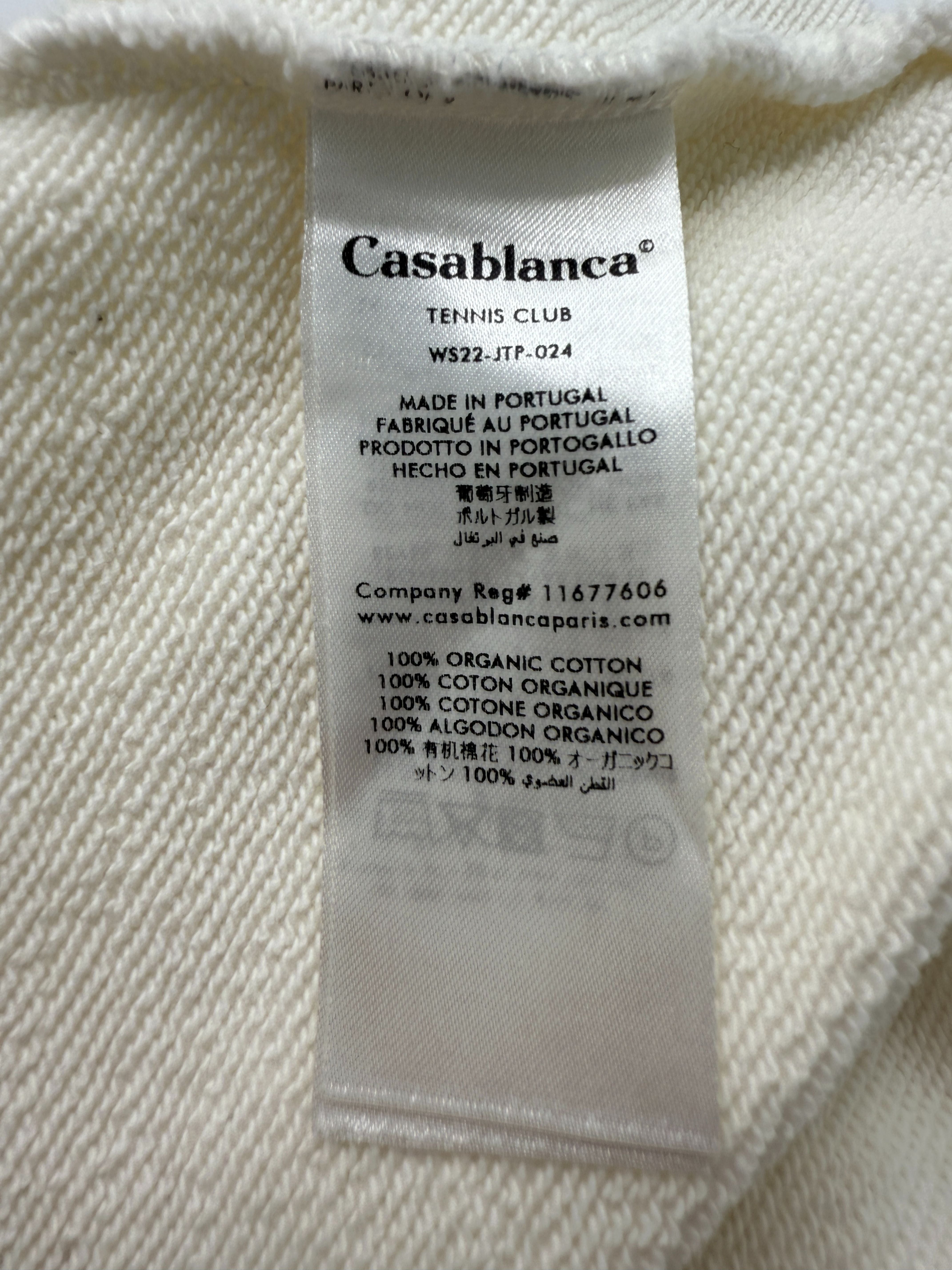 Casablanca Tennis Club Icon Graphic-print Sweatshirt - White Casablanca